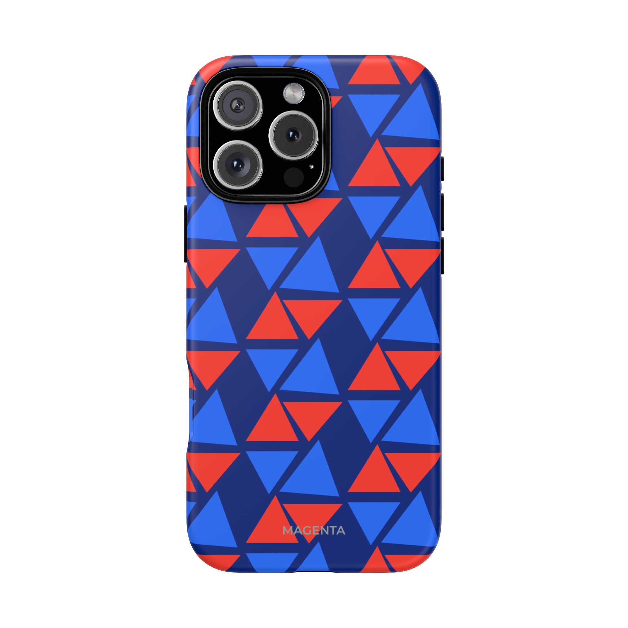 Blue Red Triangle Tough Case