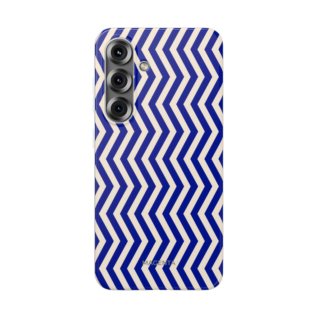 Blue Chevron Flexi Case