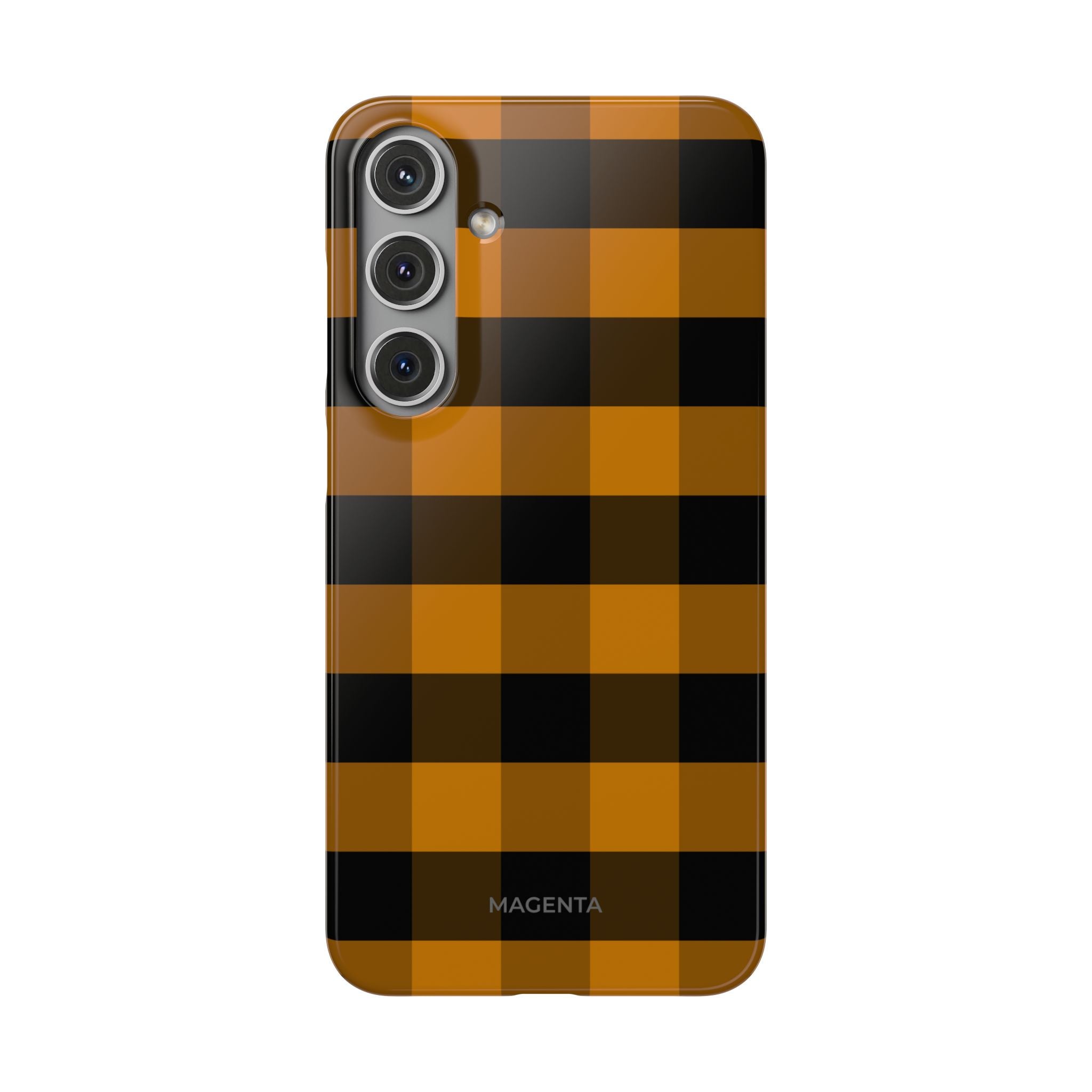 Golden Plaid Snap Case