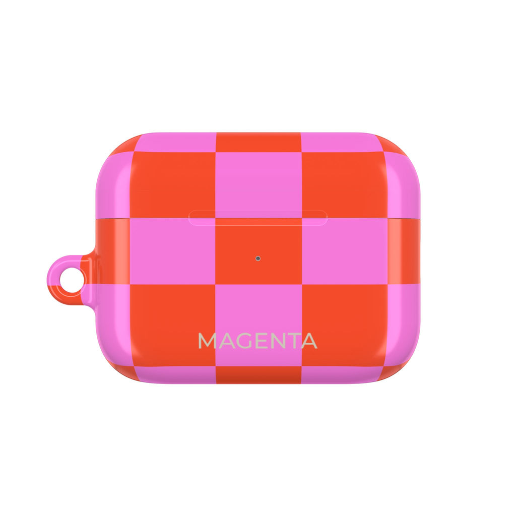 Pink & Orange Checkmate AirPods Pro Gen 2 Case