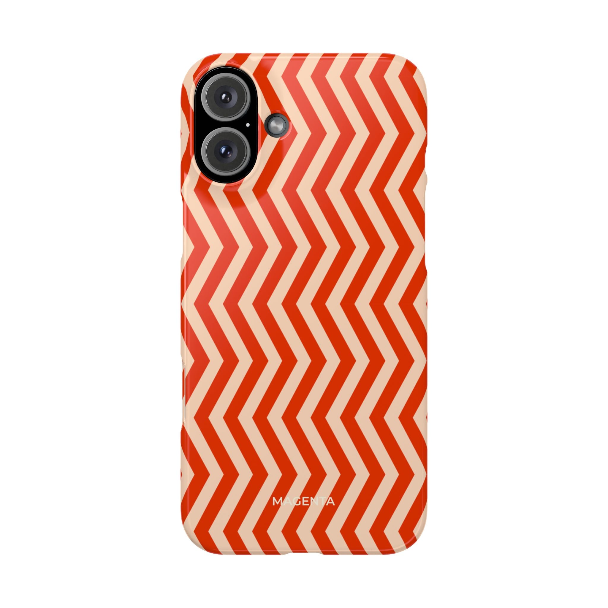Red Chevron Snap Case