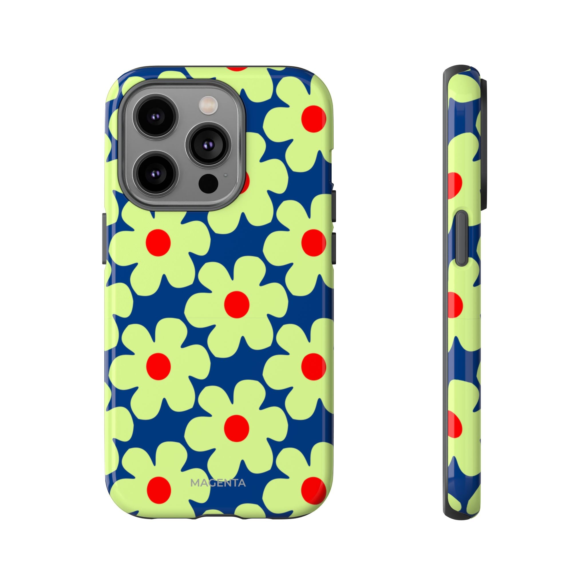 Minimal Pale Green Flowers Tough Case