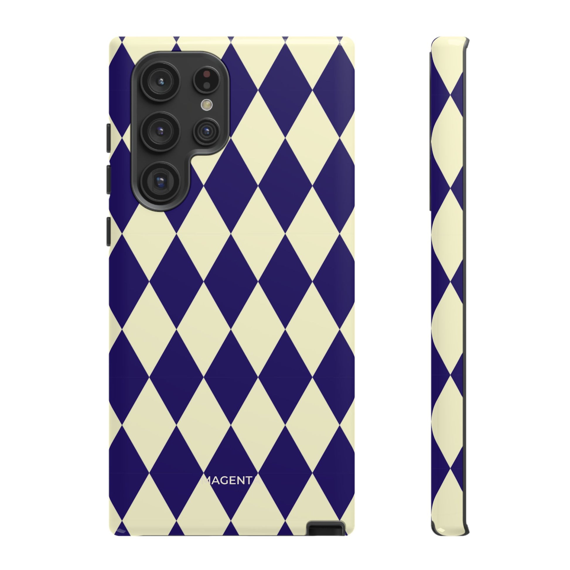 ์Navy & Cream Geometric Tough Case