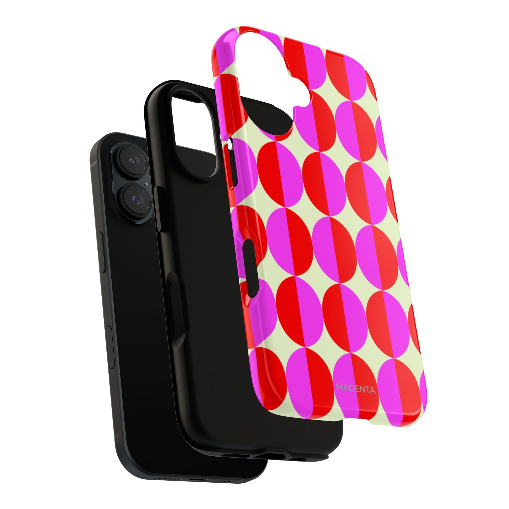 Red Pink Circle Tough Case