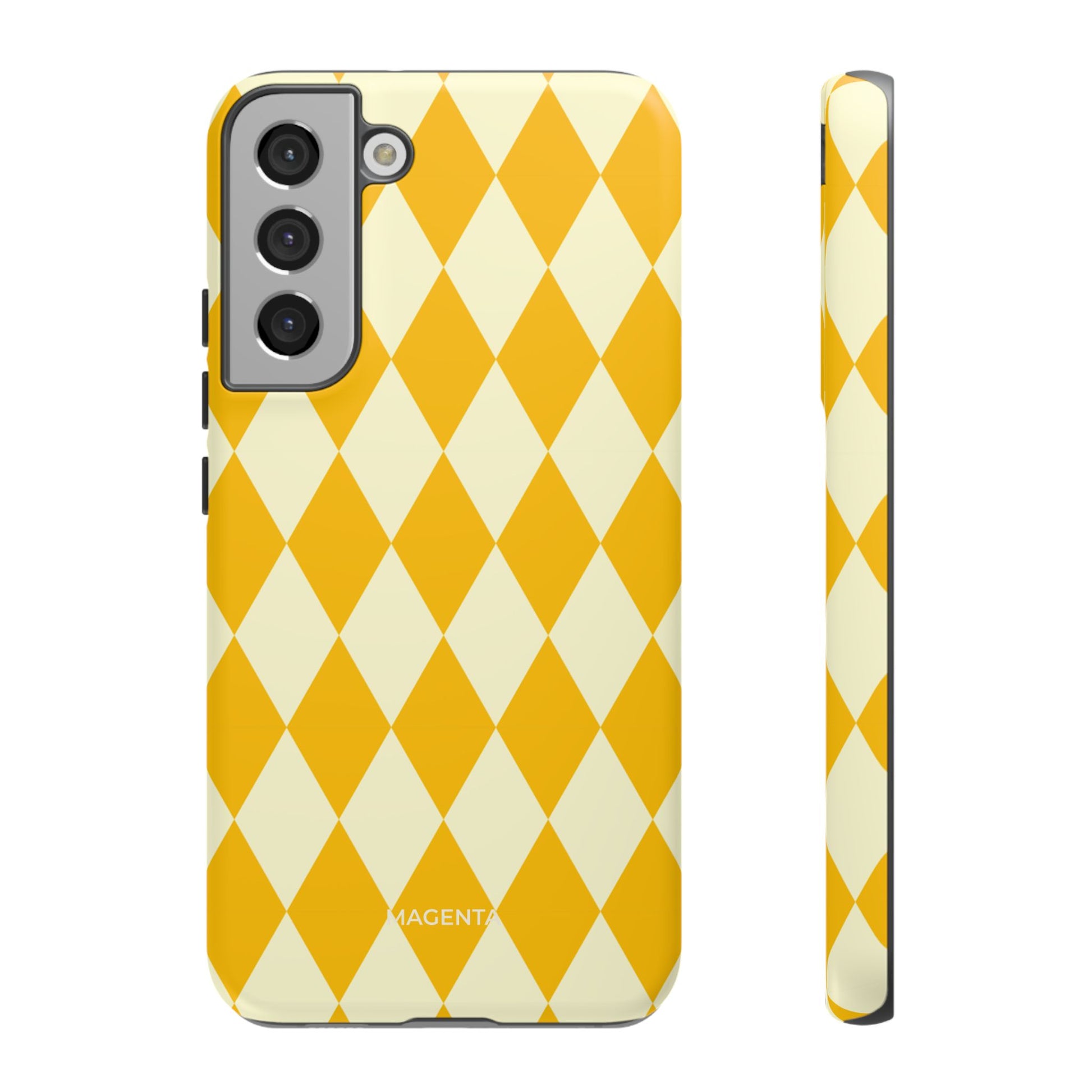 Yellow & Cream Geometric Tough Case