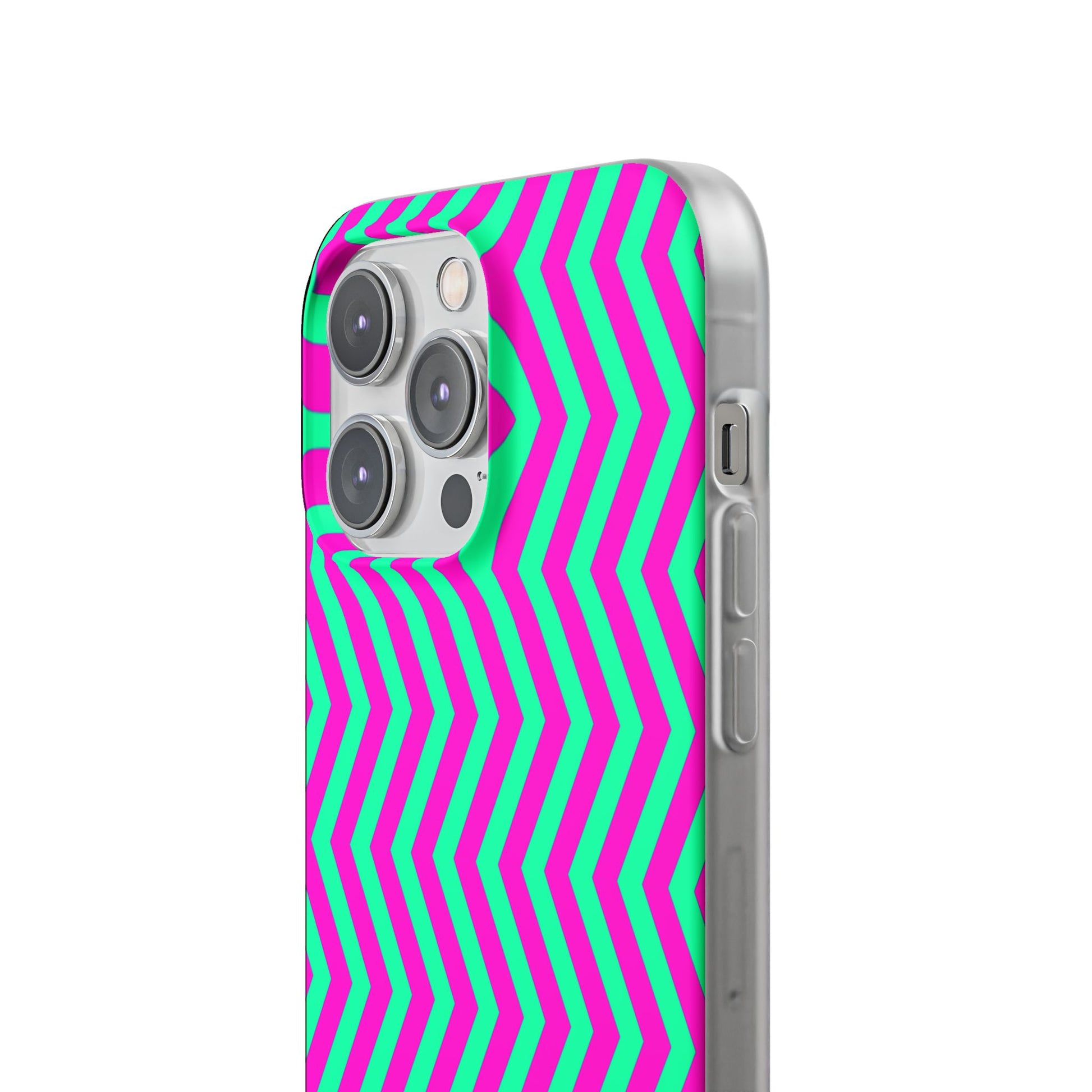 Pink Mint Chevron Flexi Case