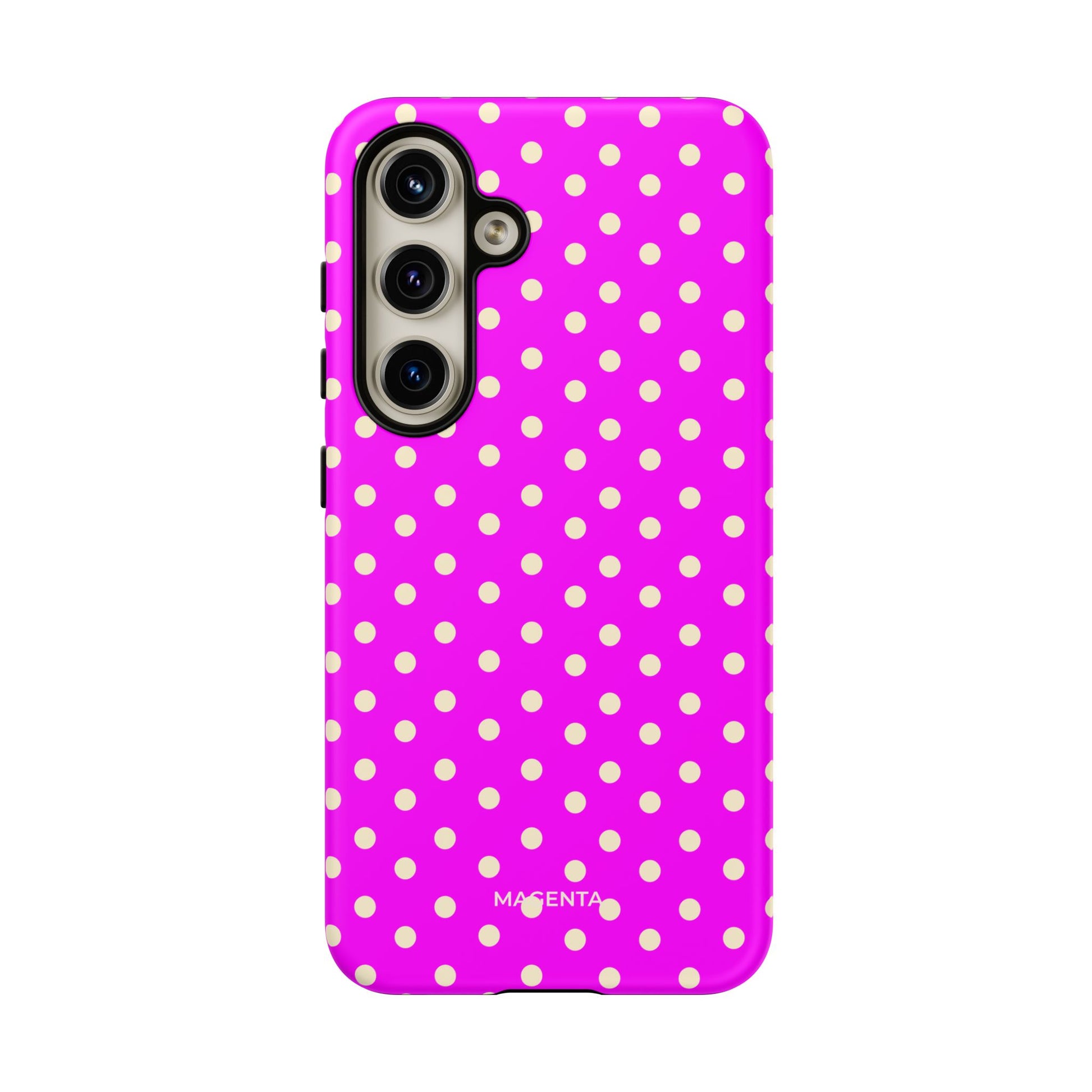 Cream On Magenta Polka Dot Tough Case
