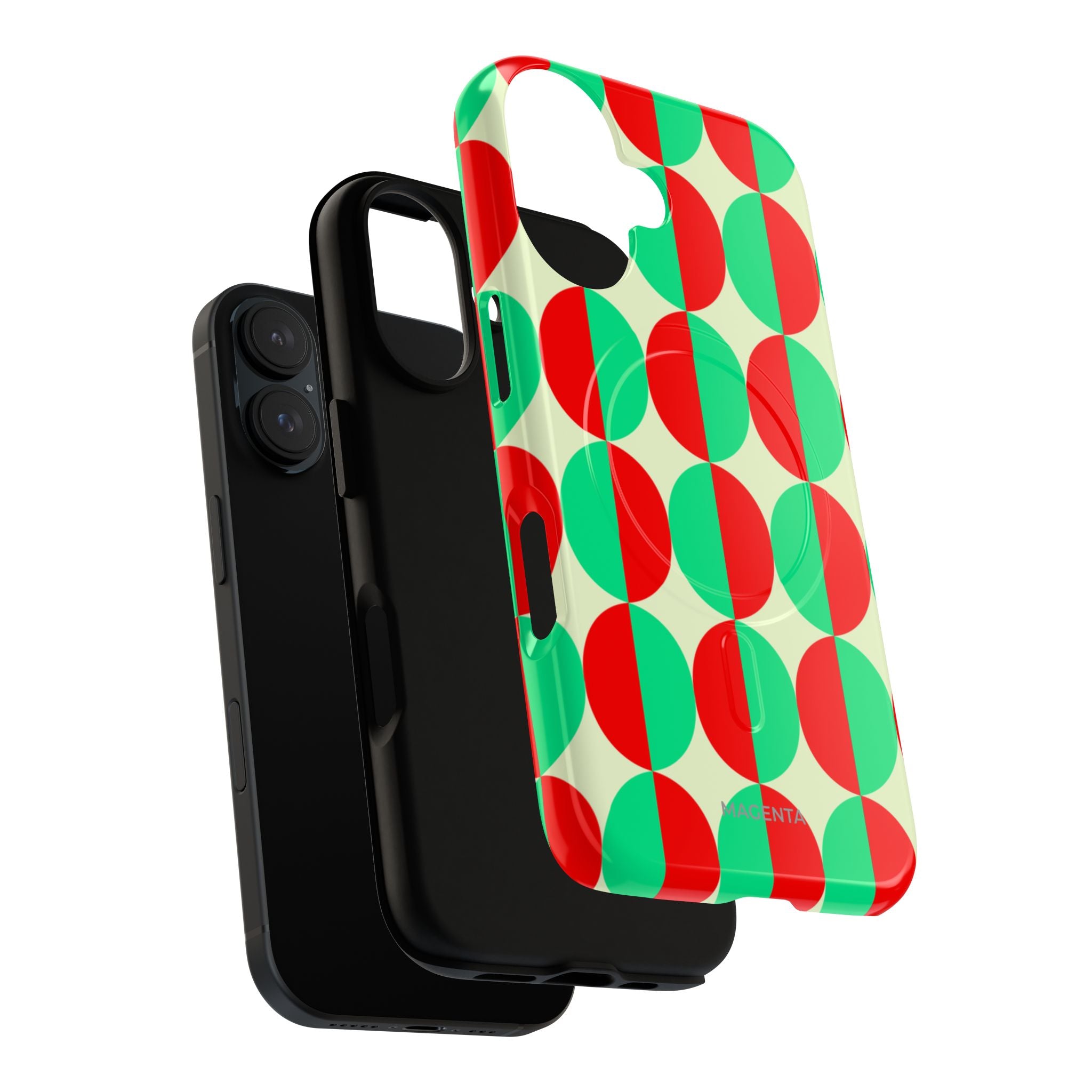 Red Green Circle Tough Mag Case