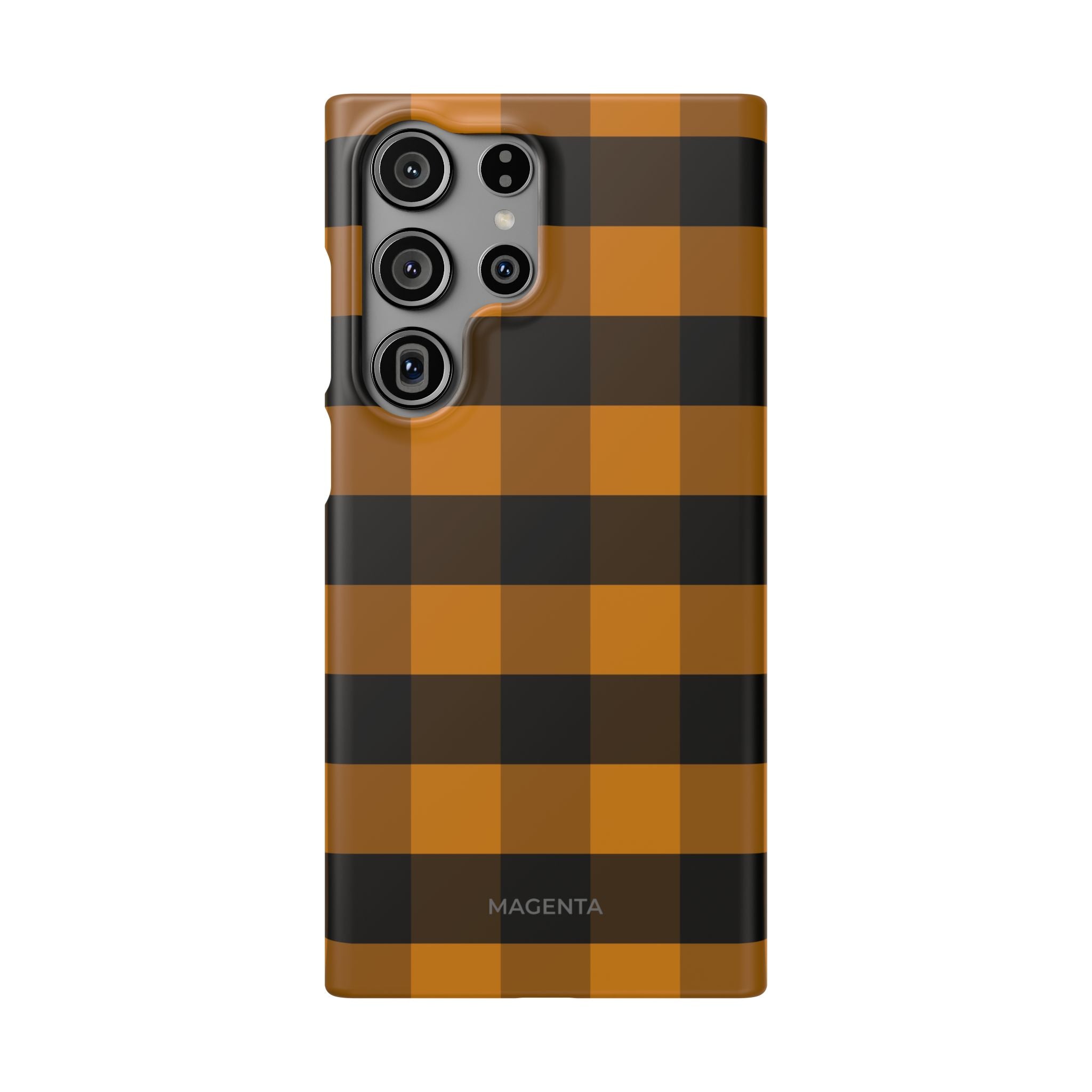 Golden Plaid Snap Case