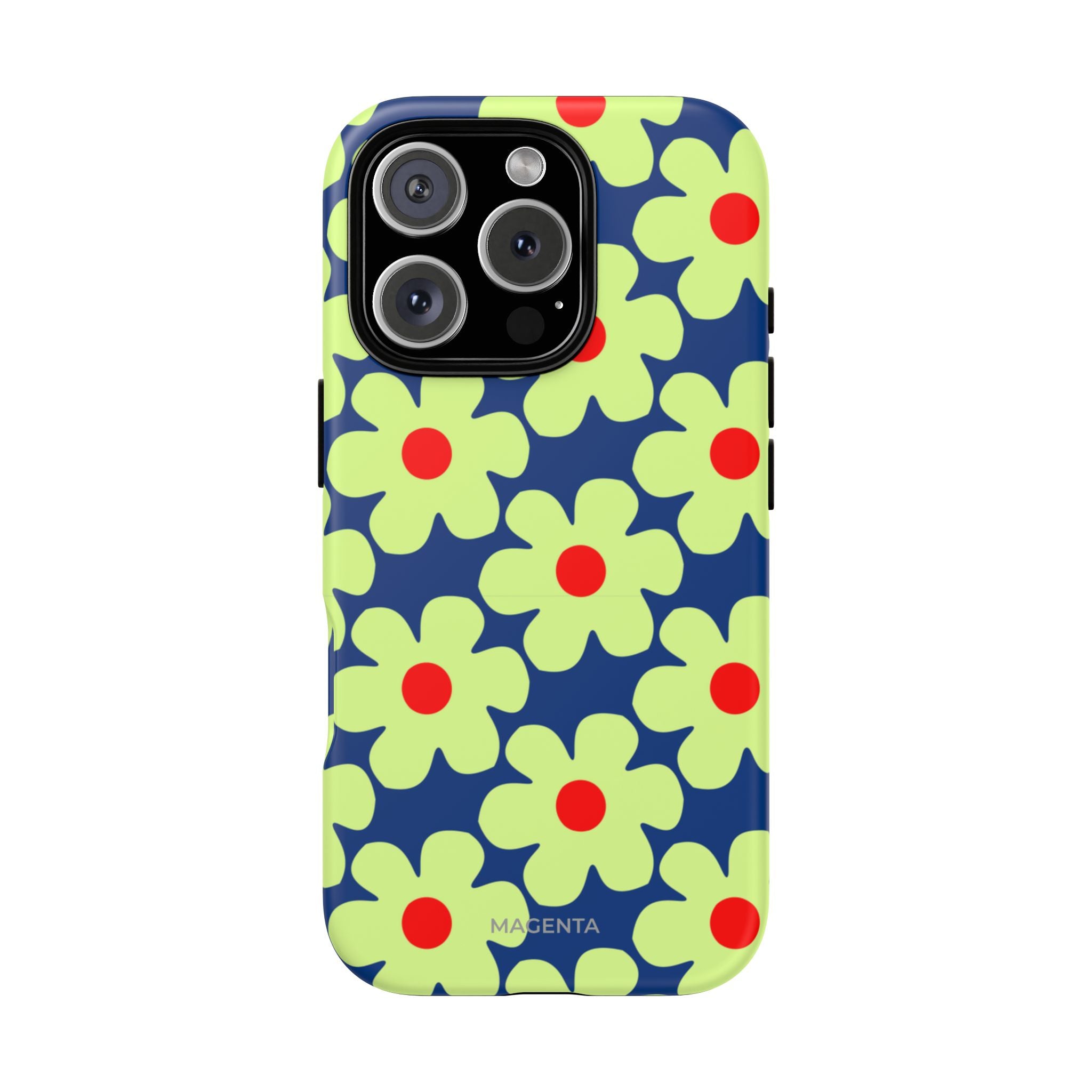 Minimal Pale Green Flowers Tough Case