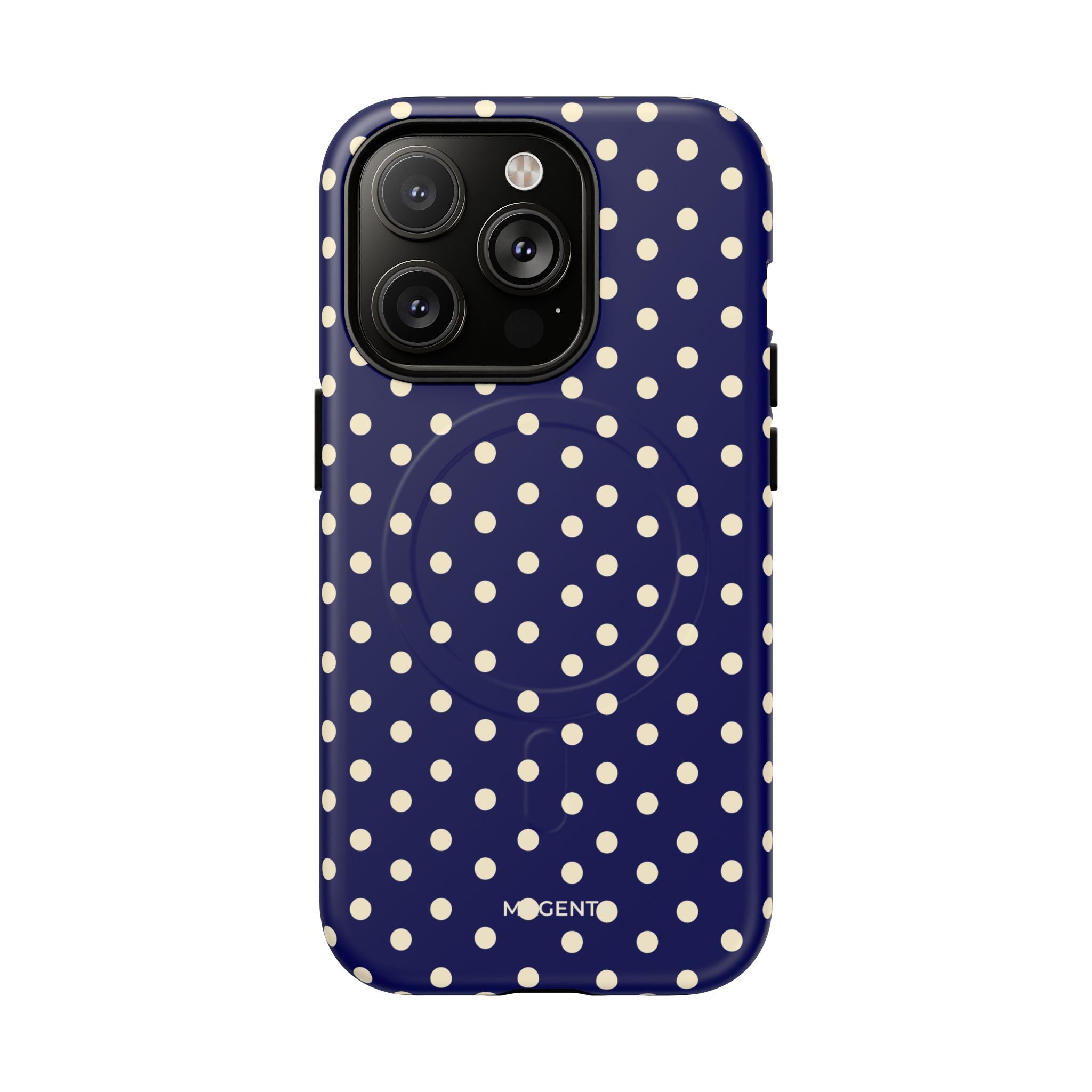 Cream On Navy Tough Magnetic Case