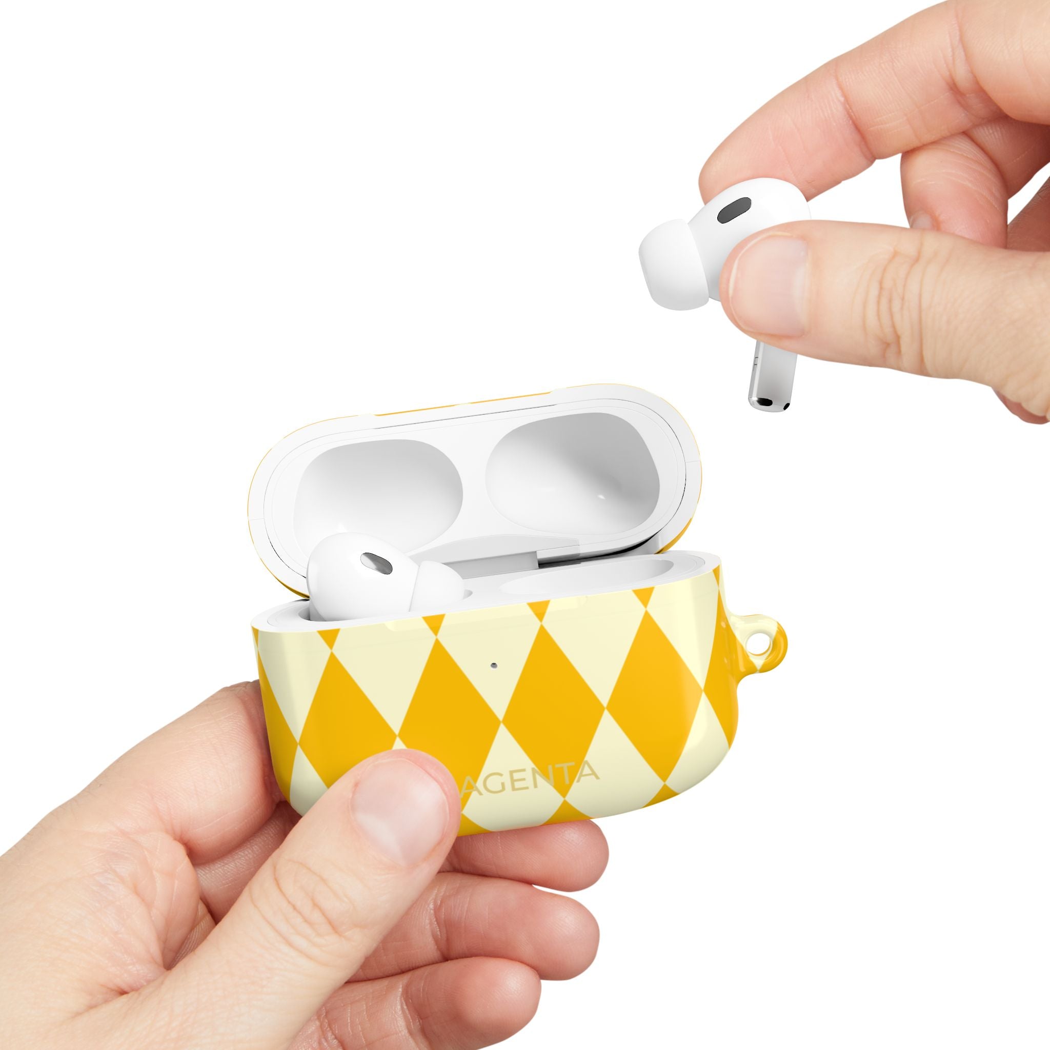 Yellow & Cream Geometric AirPods Pro Gen 1 Case