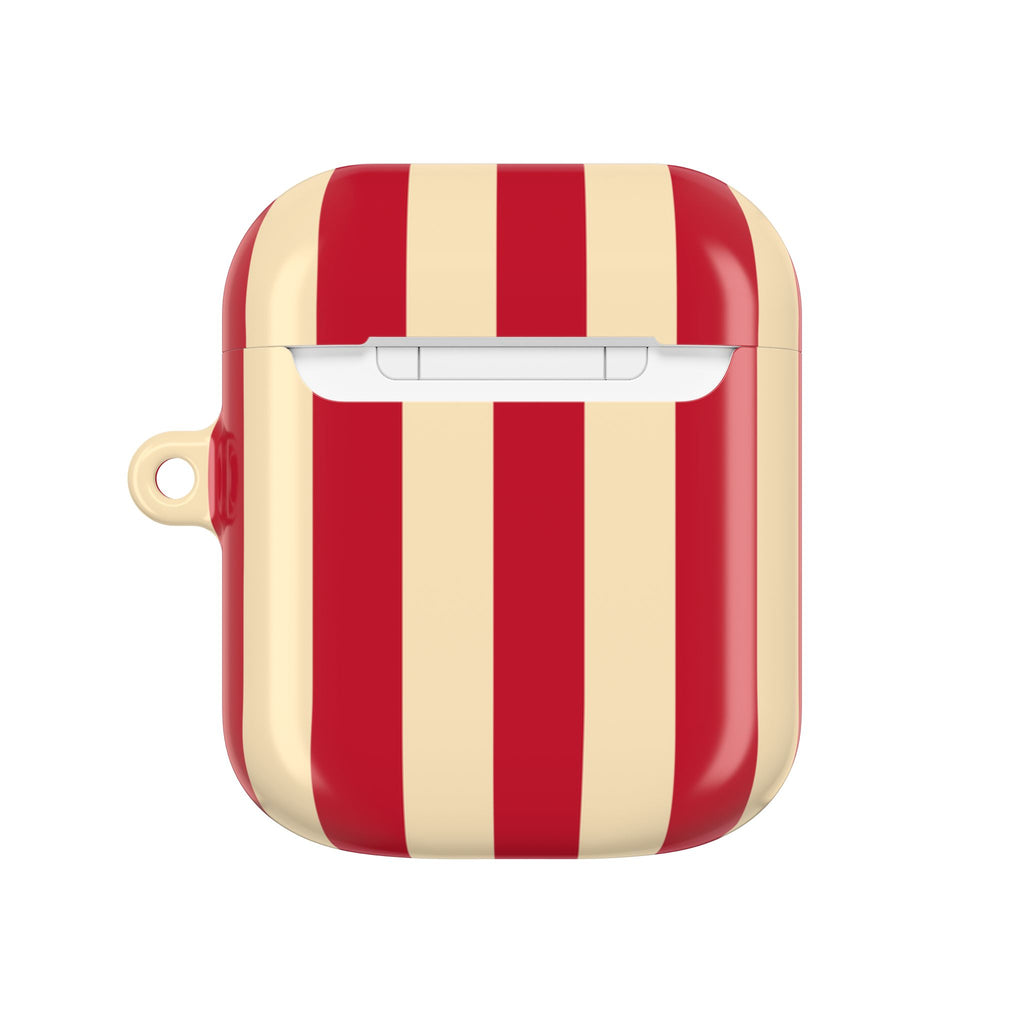 Red & Off White Stripes AirPods Gen 2 Case