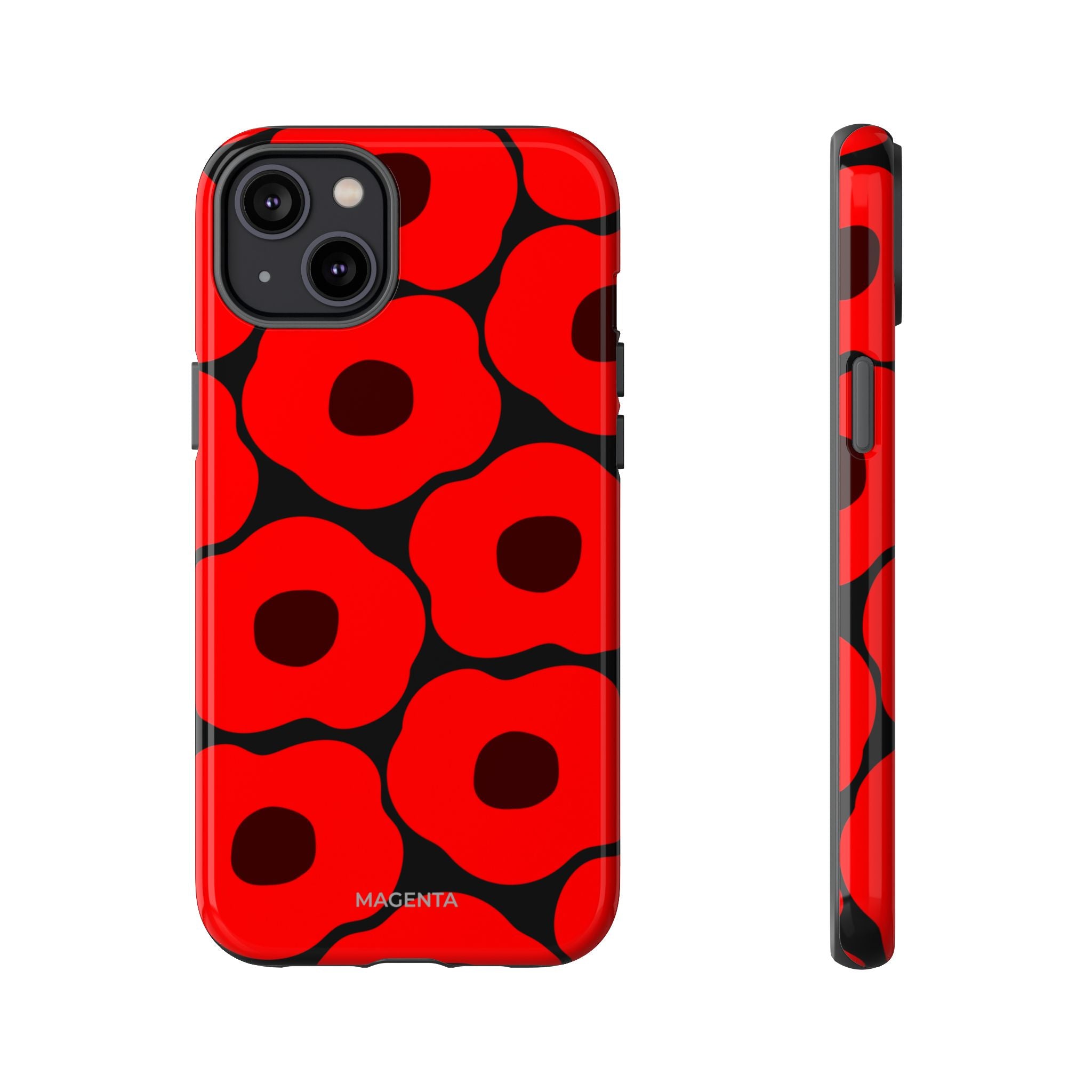 Red Poppy On ฺBlack Tough Case