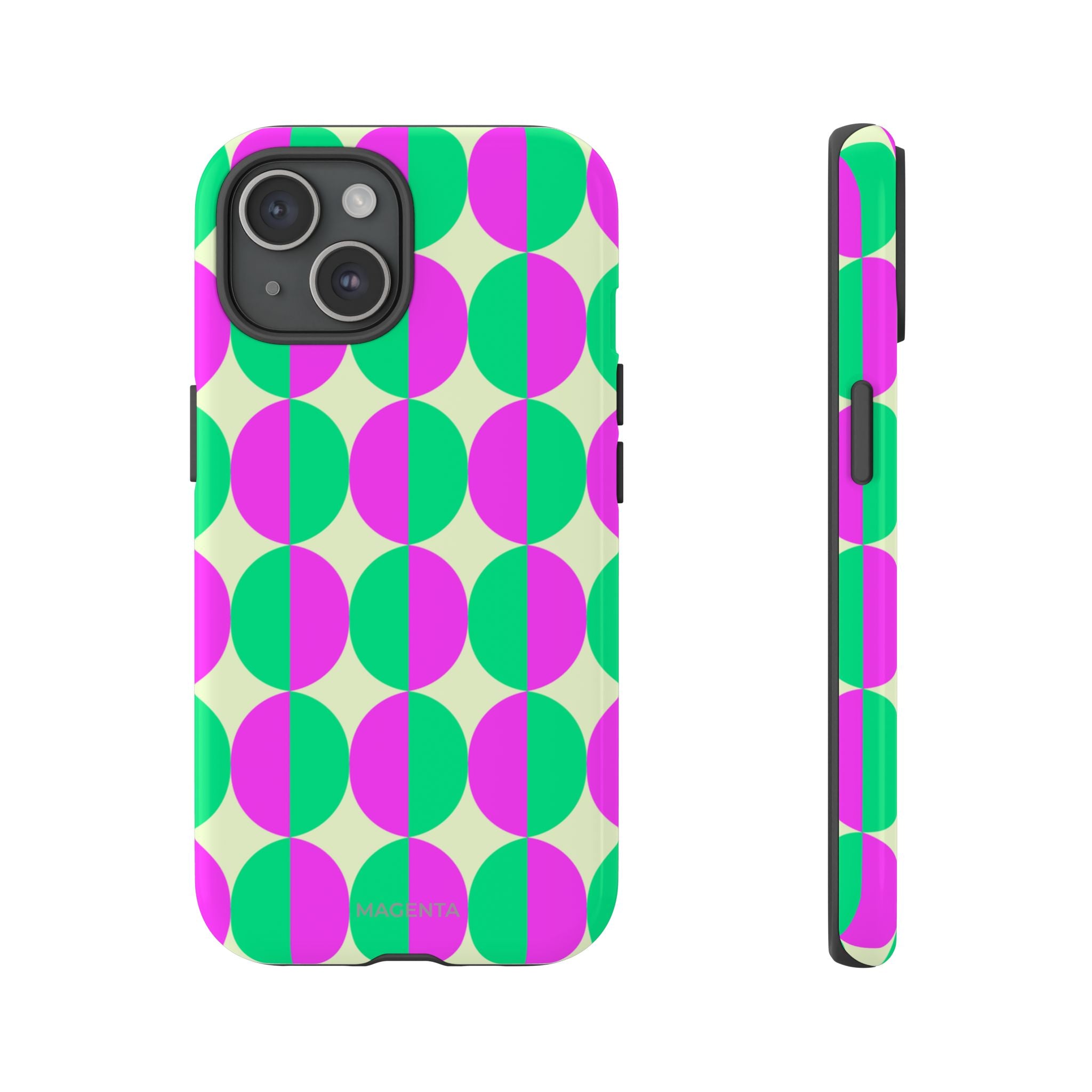 Pink Green Circle Tough Case