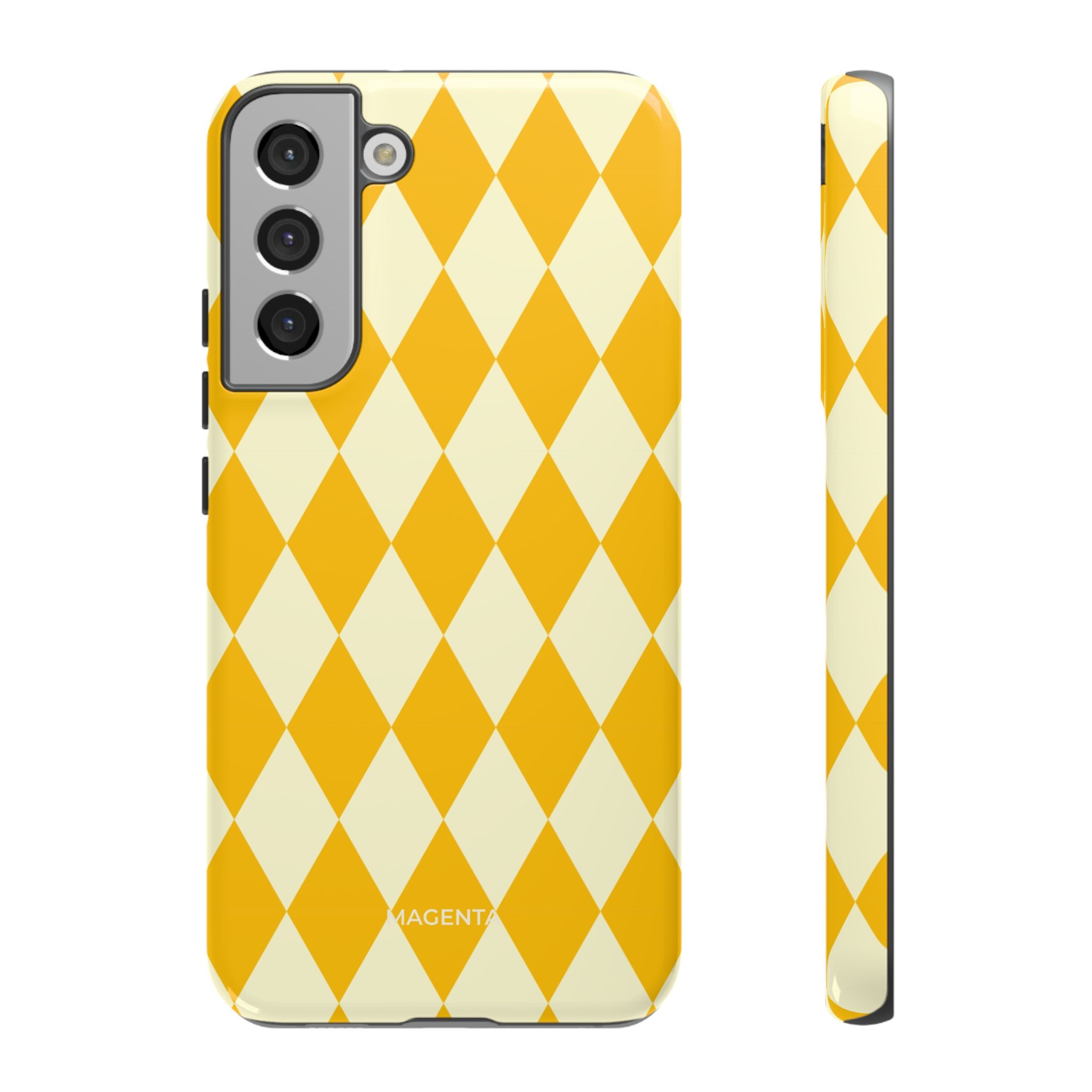 Yellow & Cream Geometric Tough Case