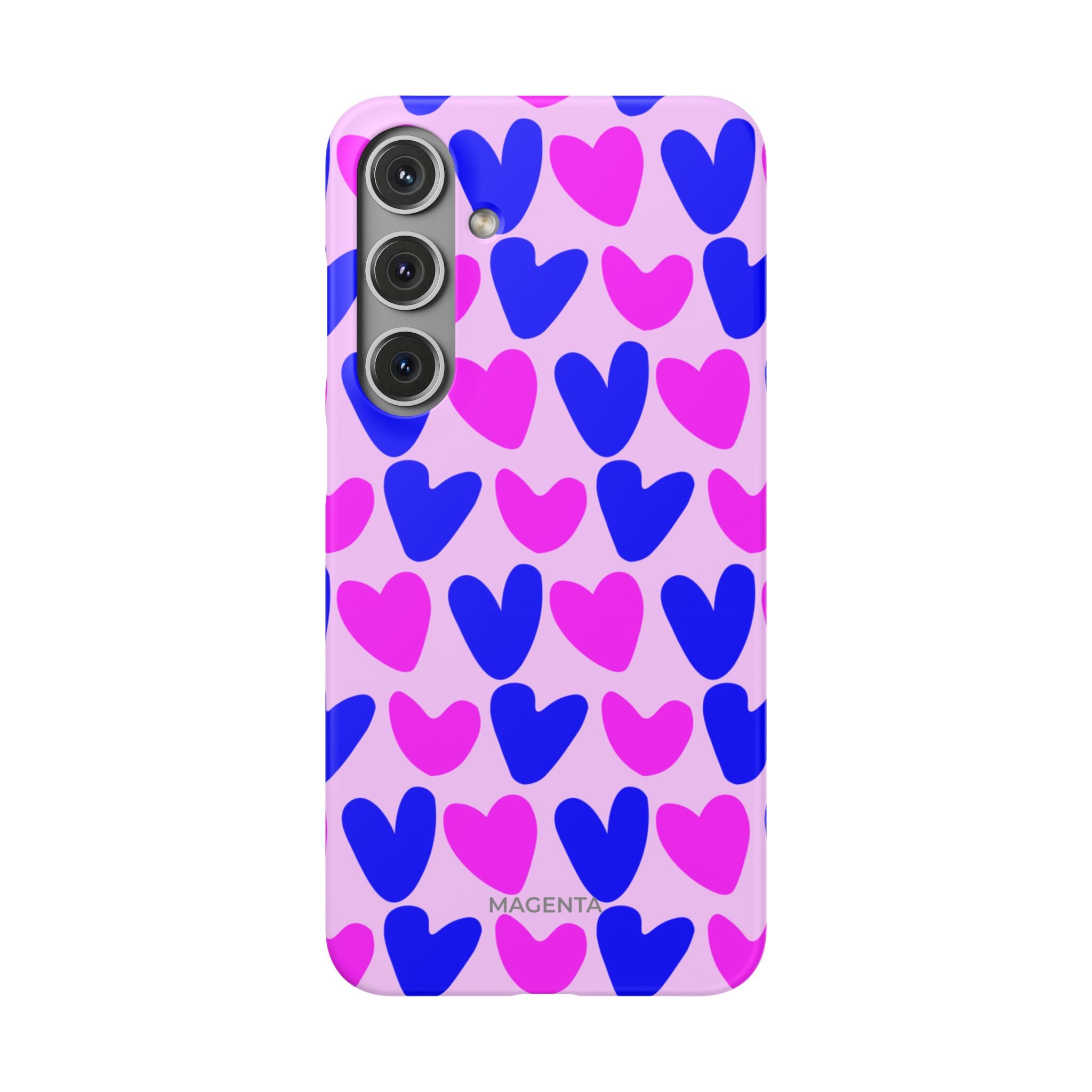 Neon Pop Hearts Snap Case