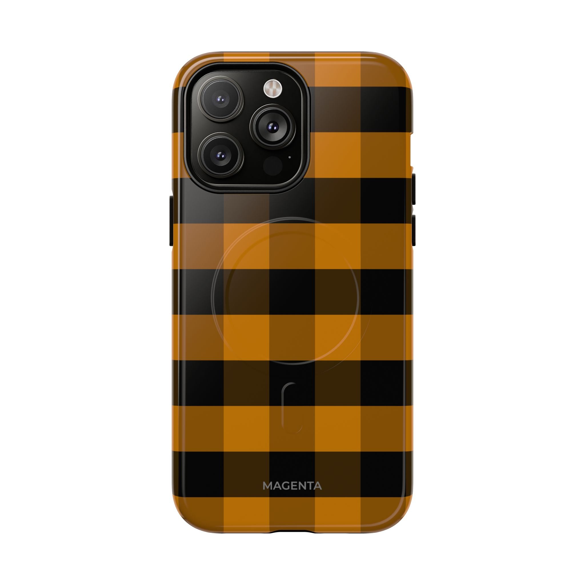 Golden Plaid Tough Mag Case