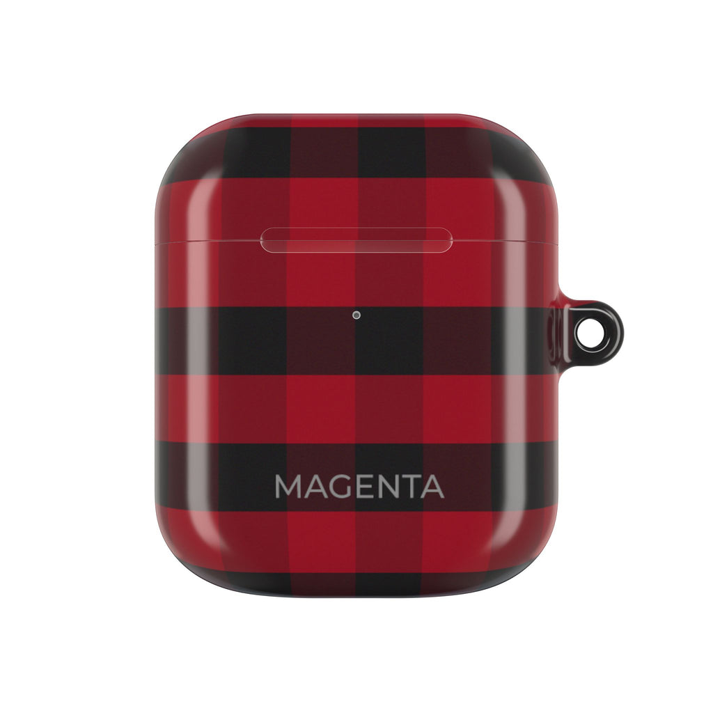 Red Plaid AirPods Case