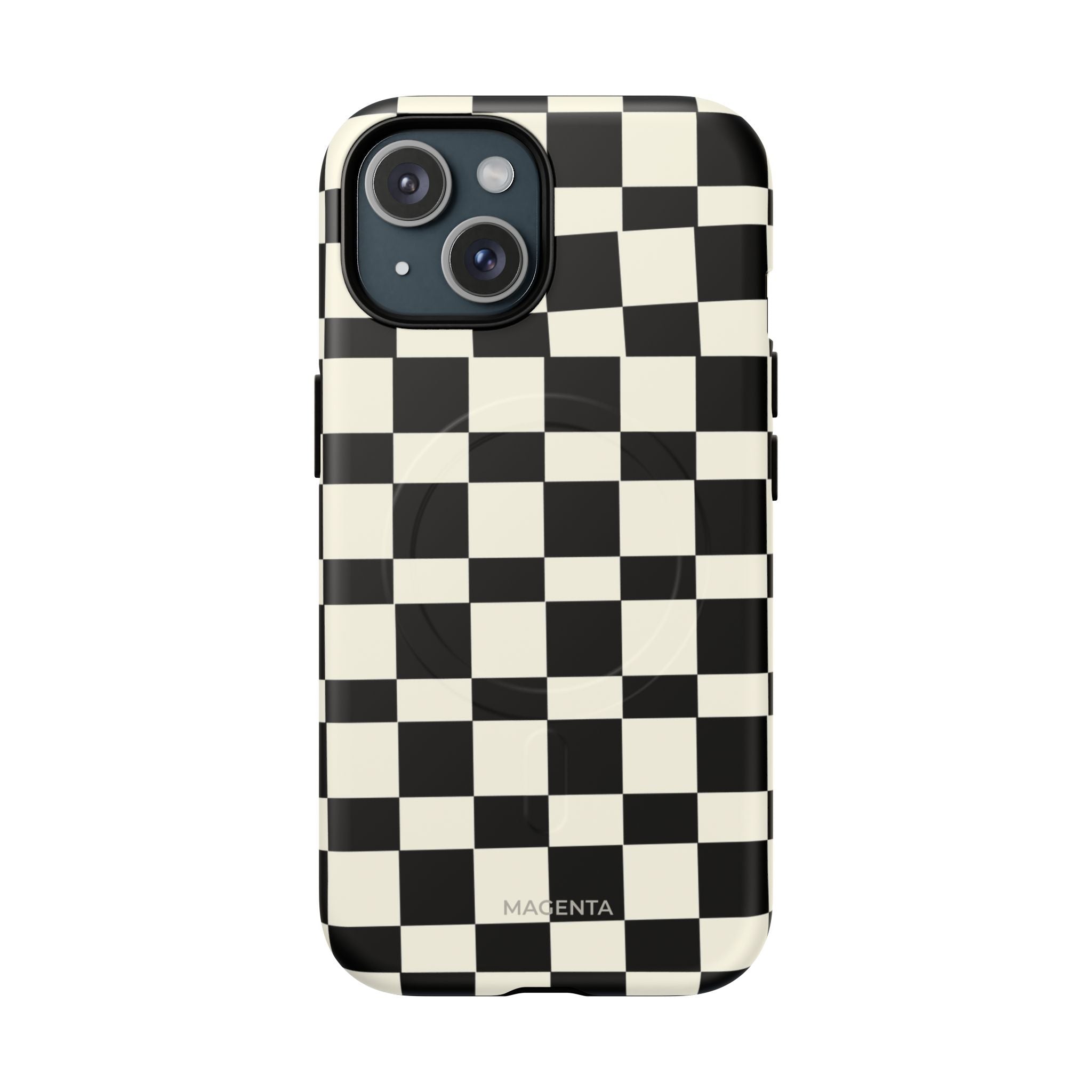 Black & White Check Tough Magnetic Case