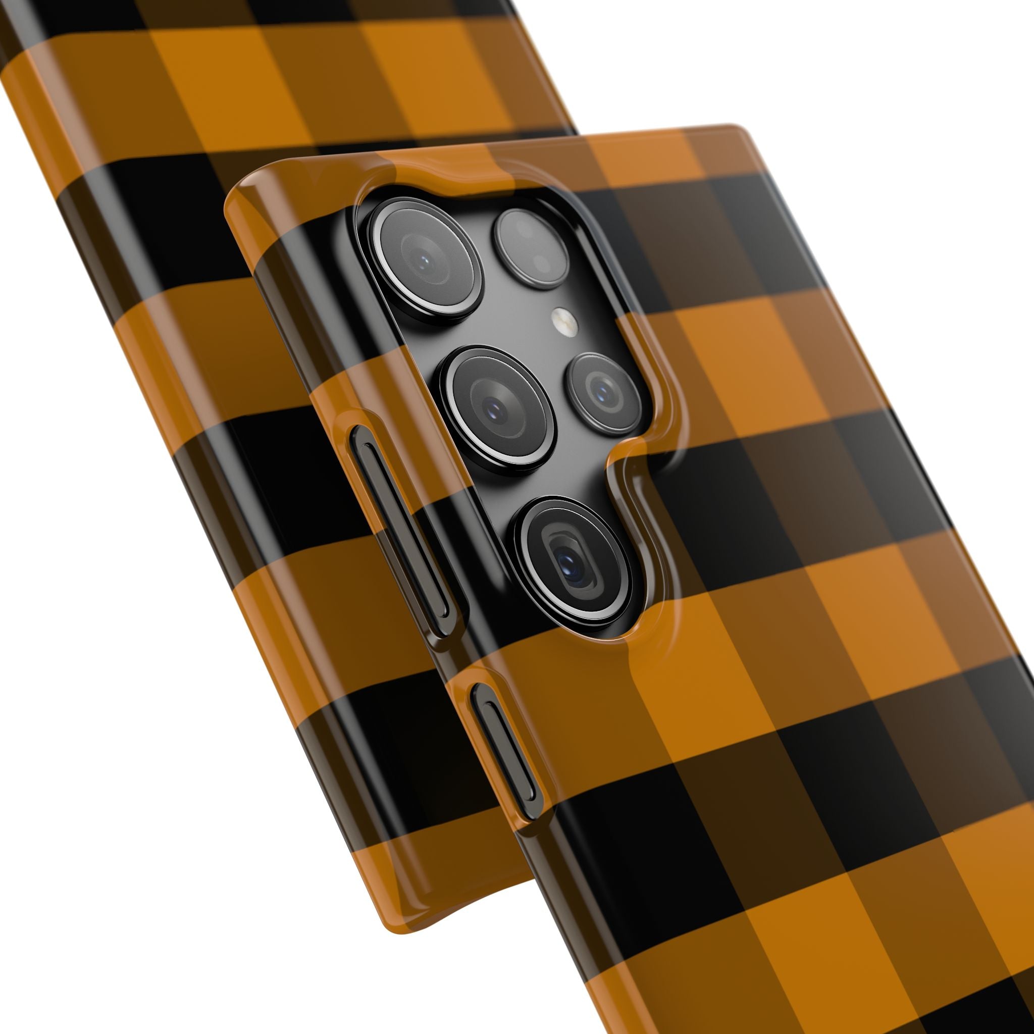 Golden Plaid Snap Case