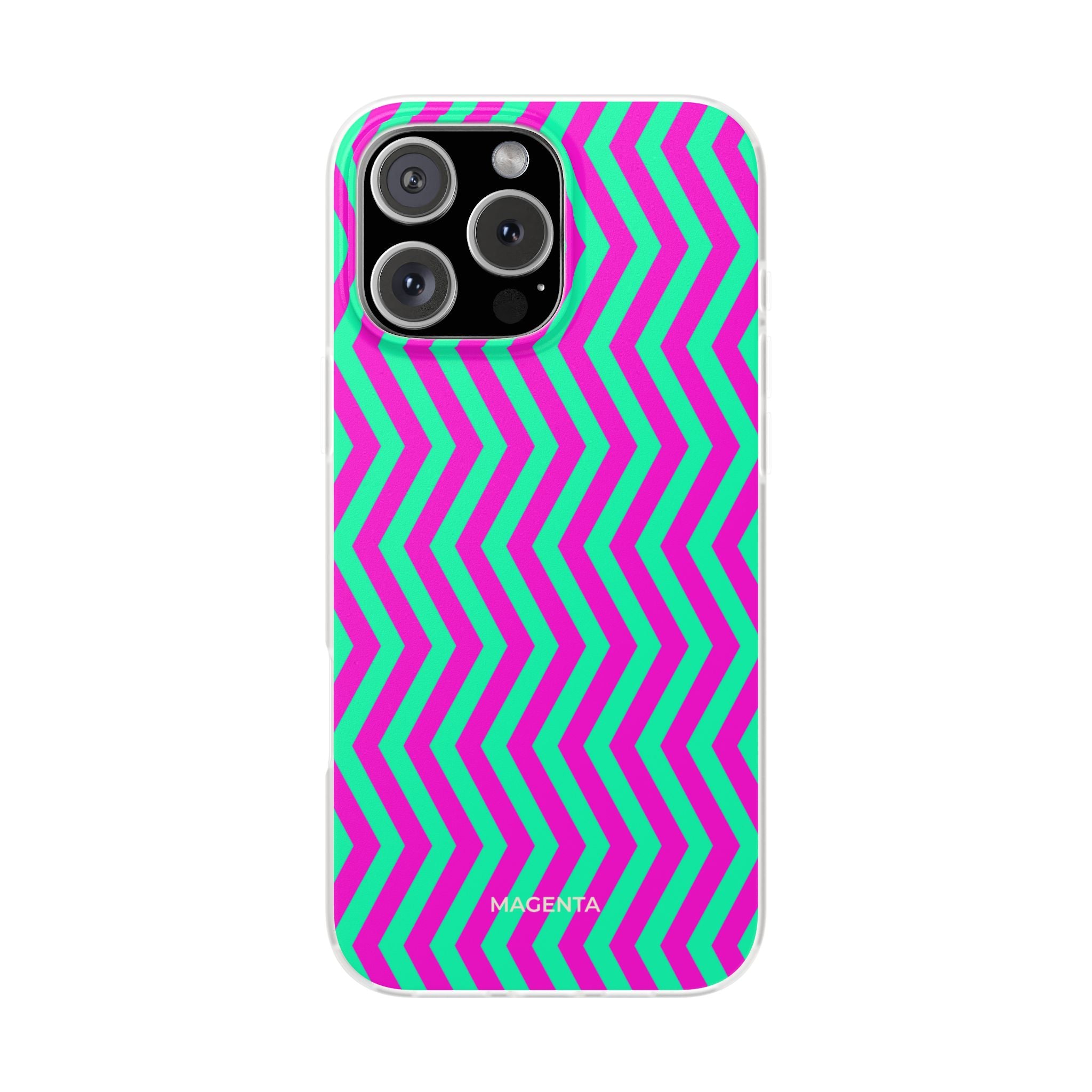 Pink Mint Chevron Flexi Case