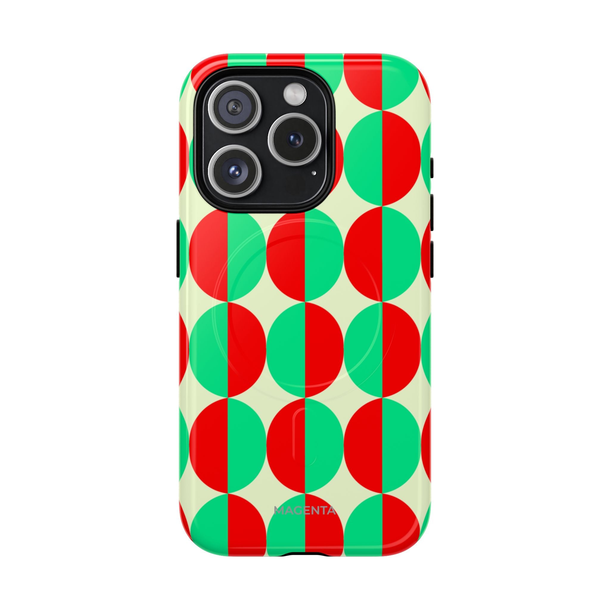 Red Green Circle Tough Mag Case