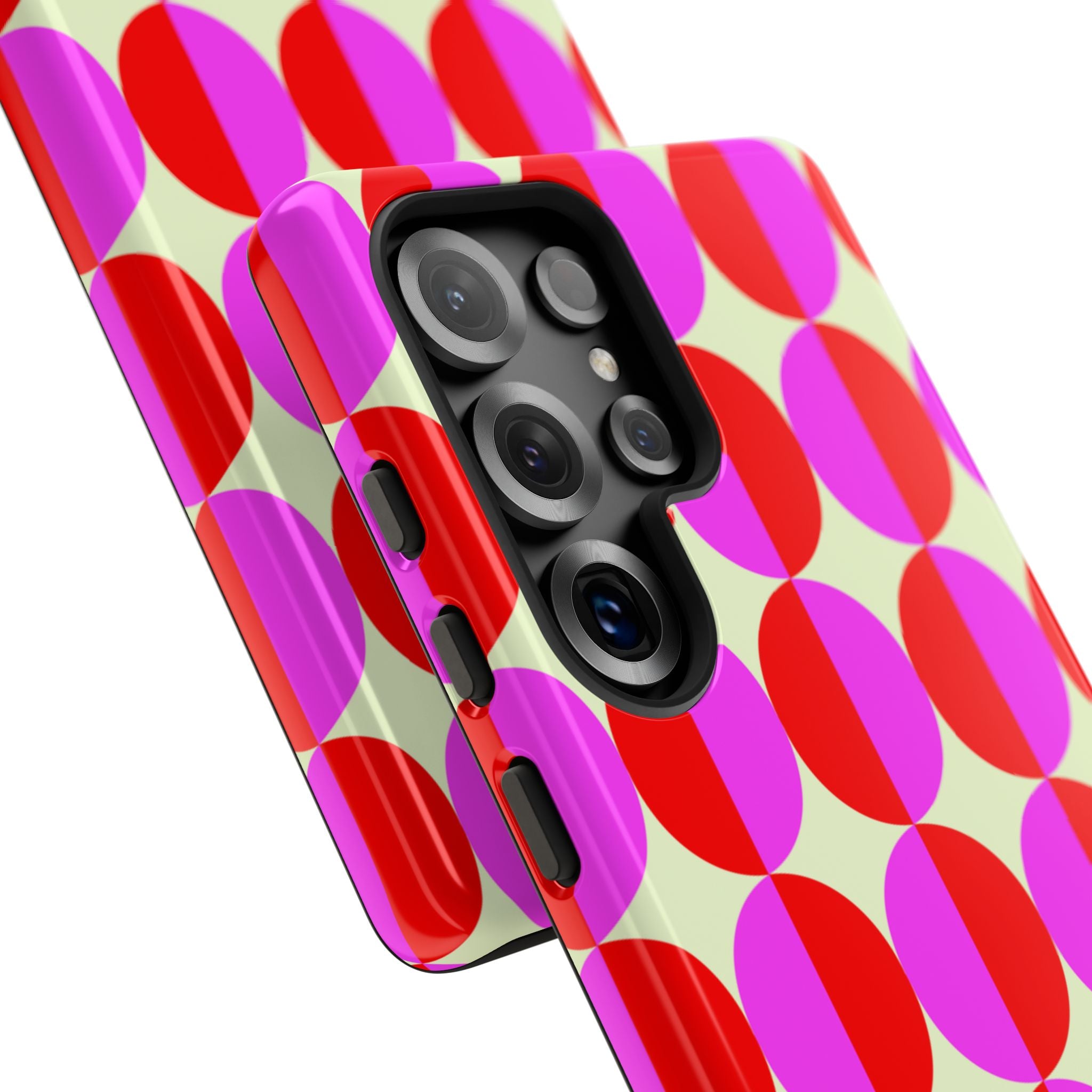 Red Pink Circle Tough Case