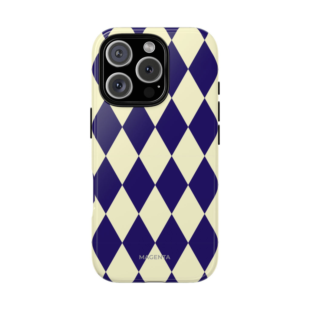 Navy & Cream Geometric Tough Case
