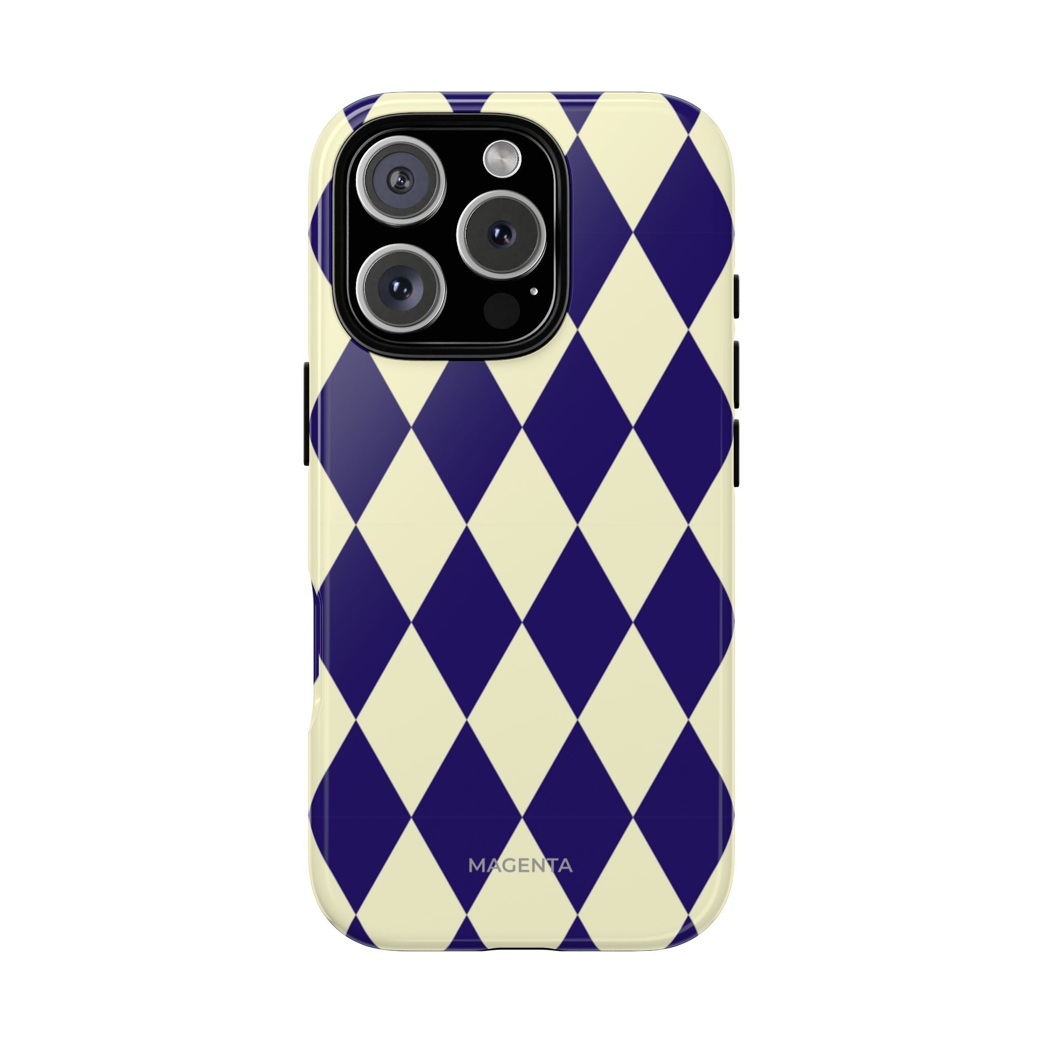 Navy & Cream Geometric Tough Case
