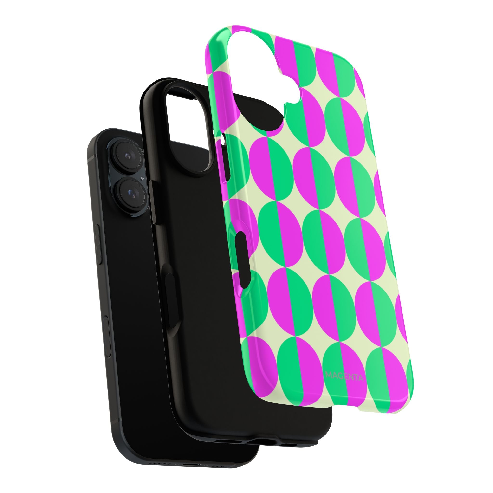 Pink Green Circle Tough Case