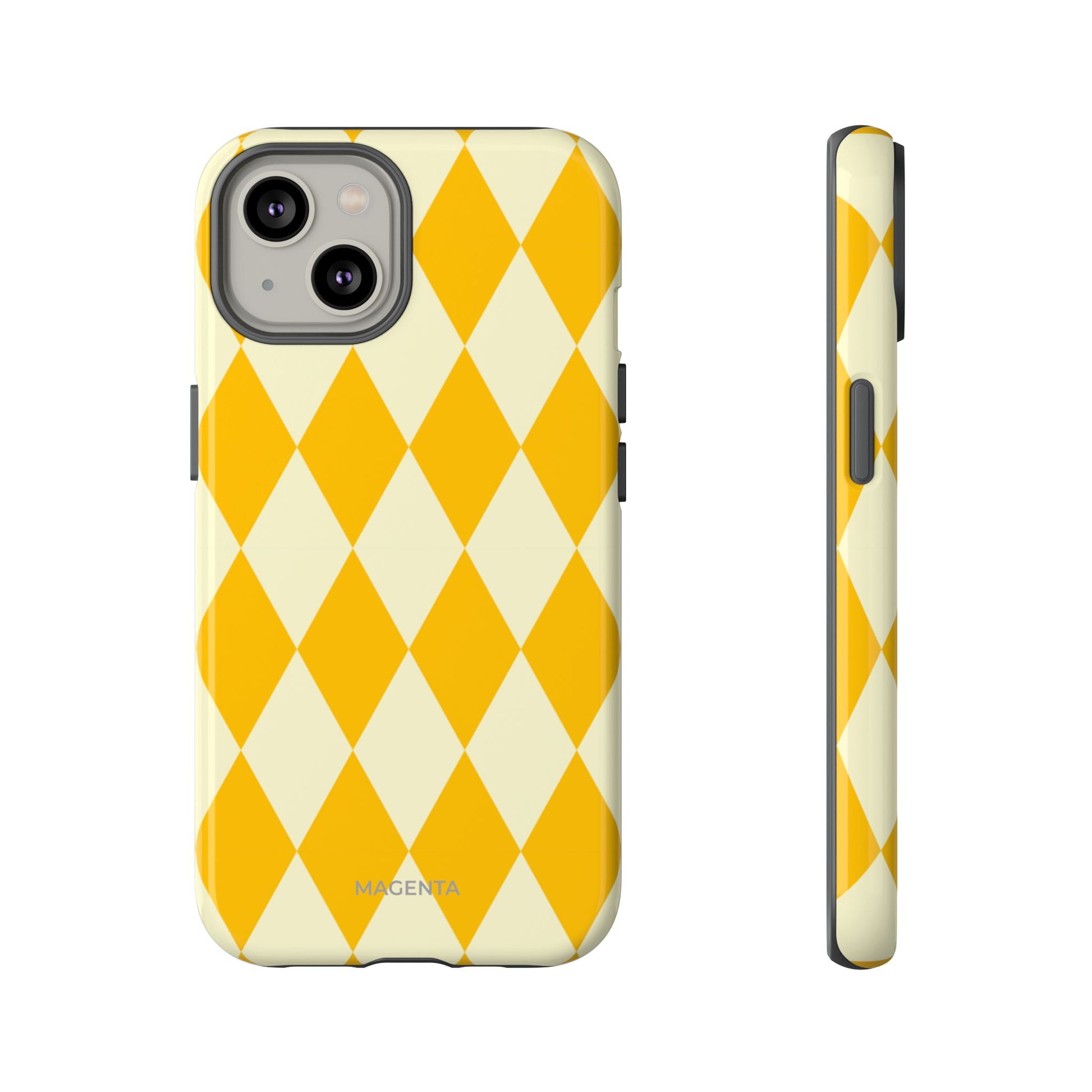Yellow & Cream Geometric Tough Case