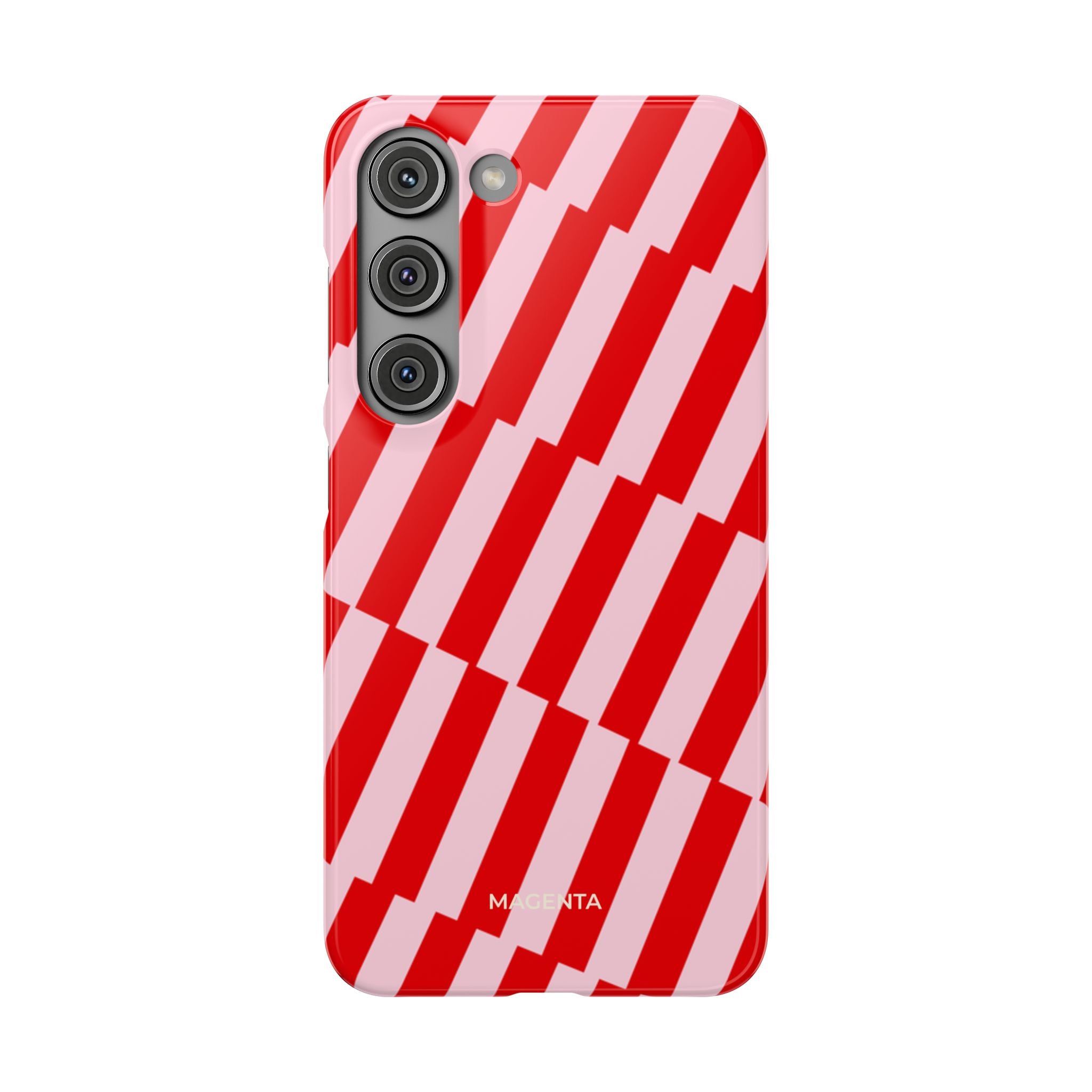 Cherry Pinstripe Snap Case