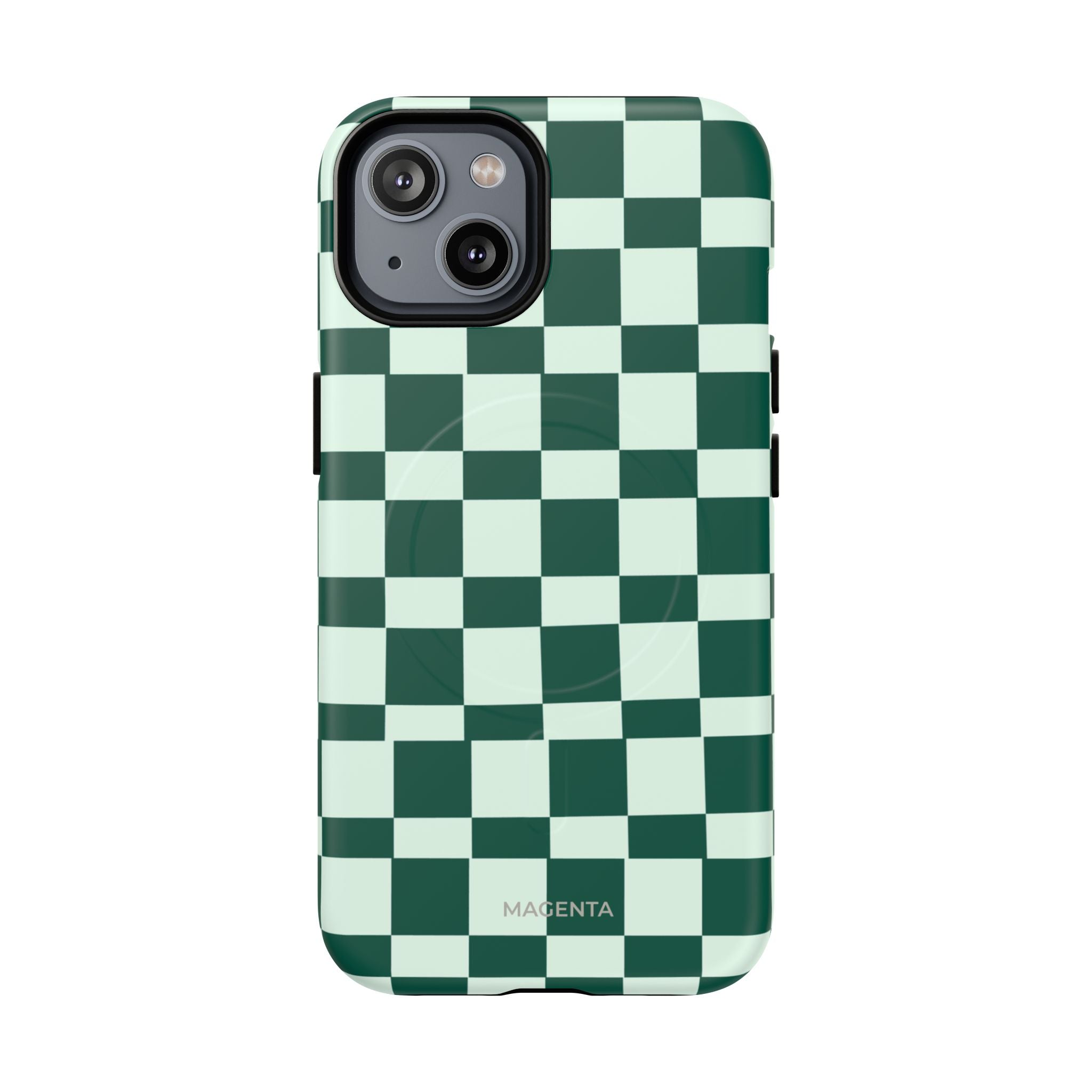 Deep Green Check Tough Magnetic Case