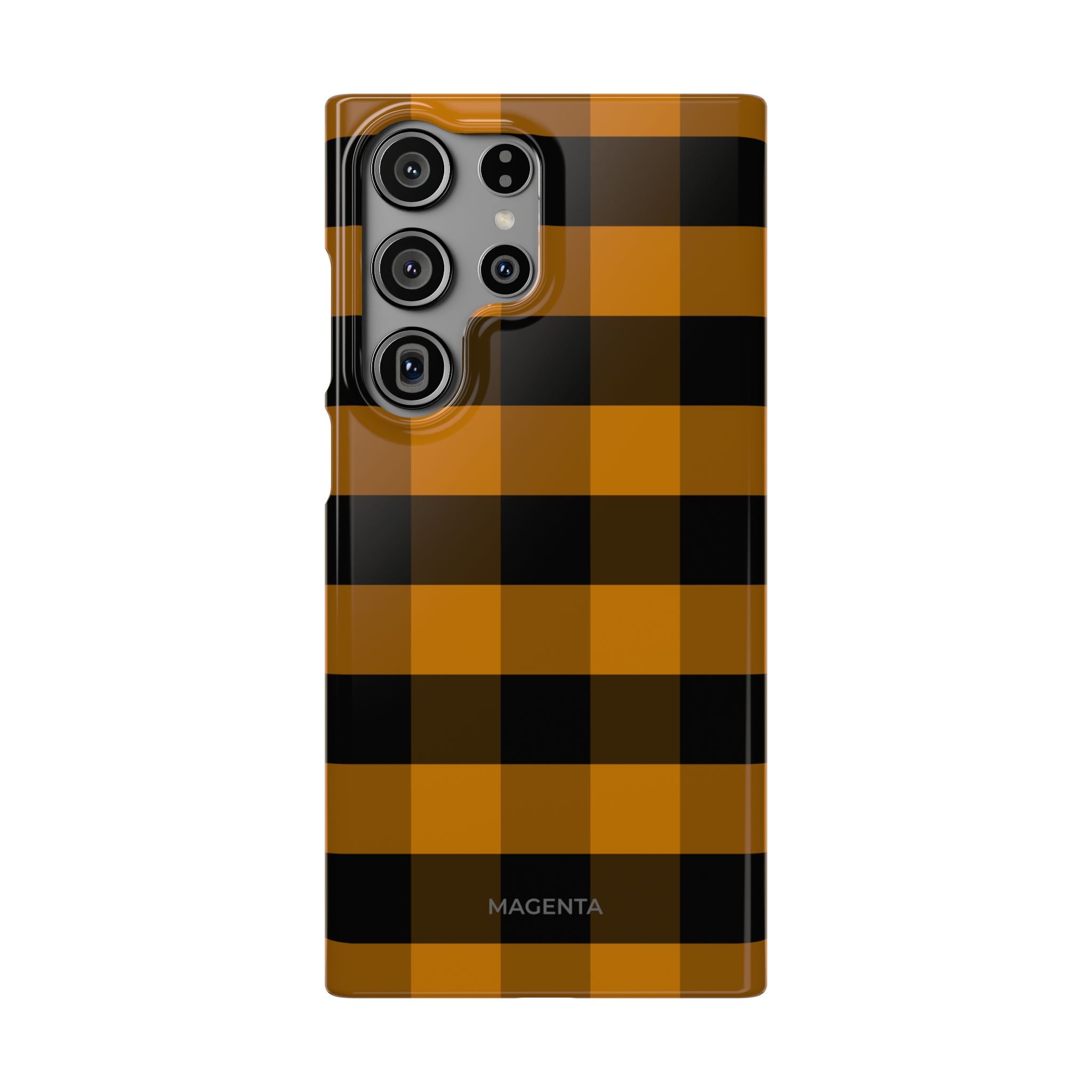 Golden Plaid Snap Case