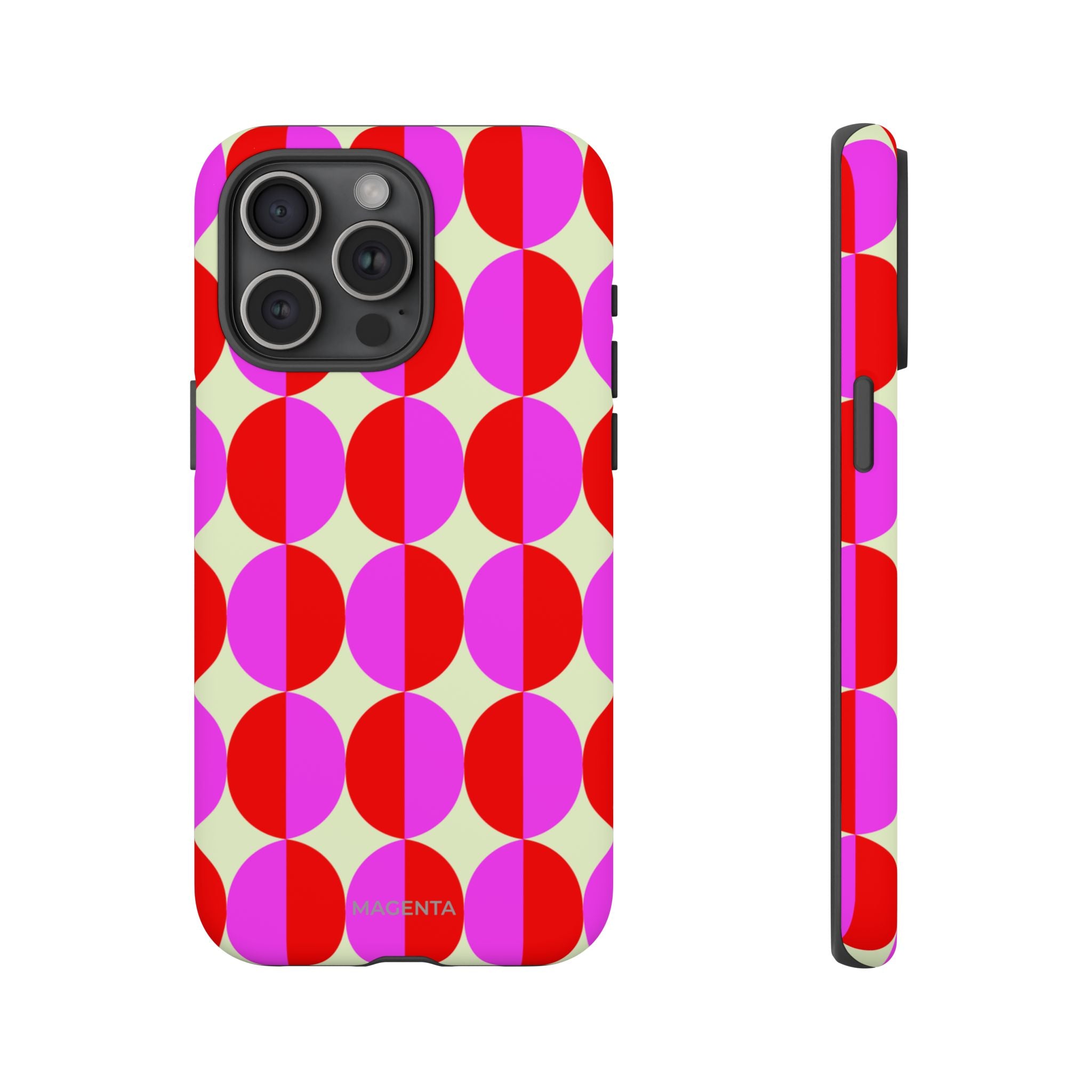 Red Pink Circle Tough Case