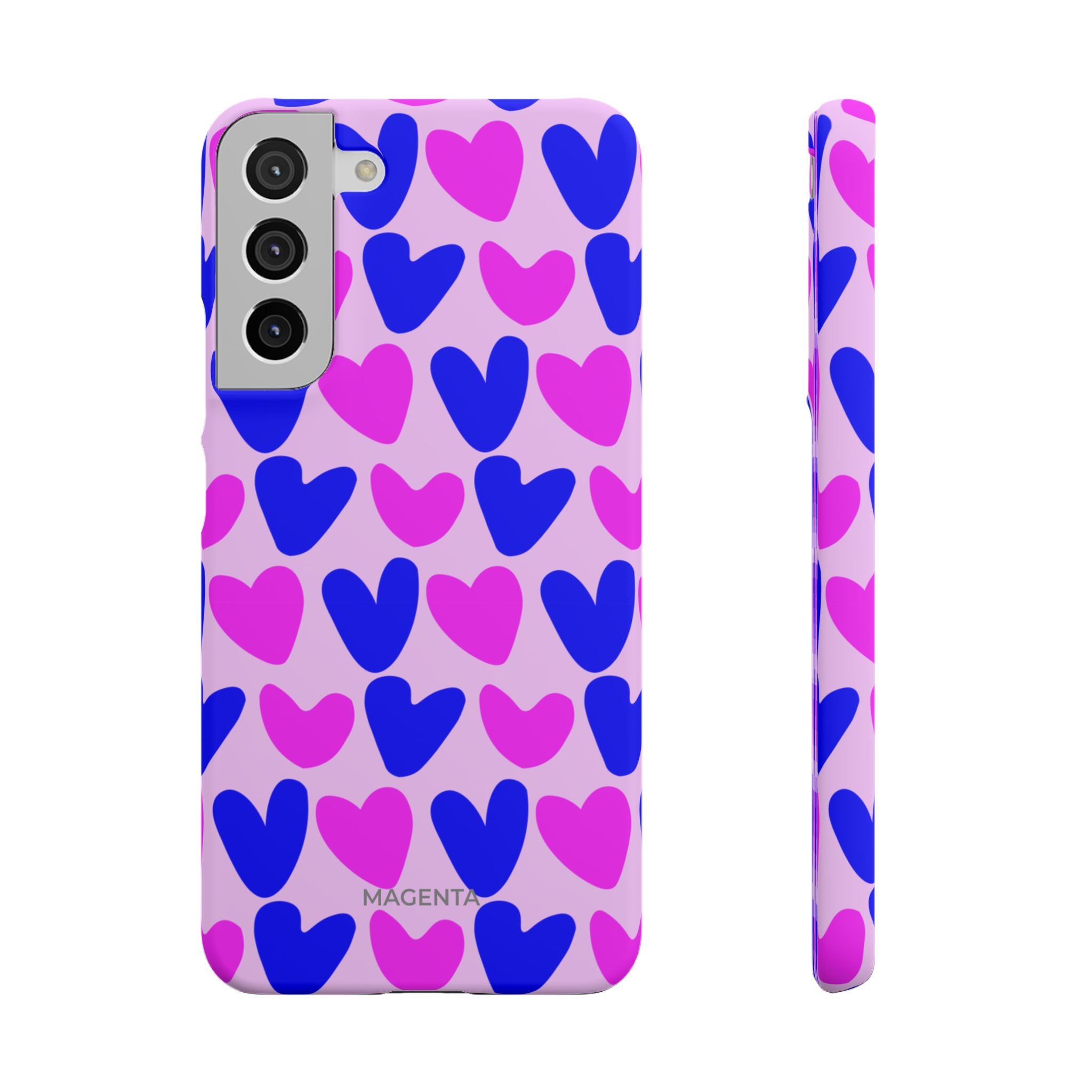 Neon Pop Hearts Snap Case
