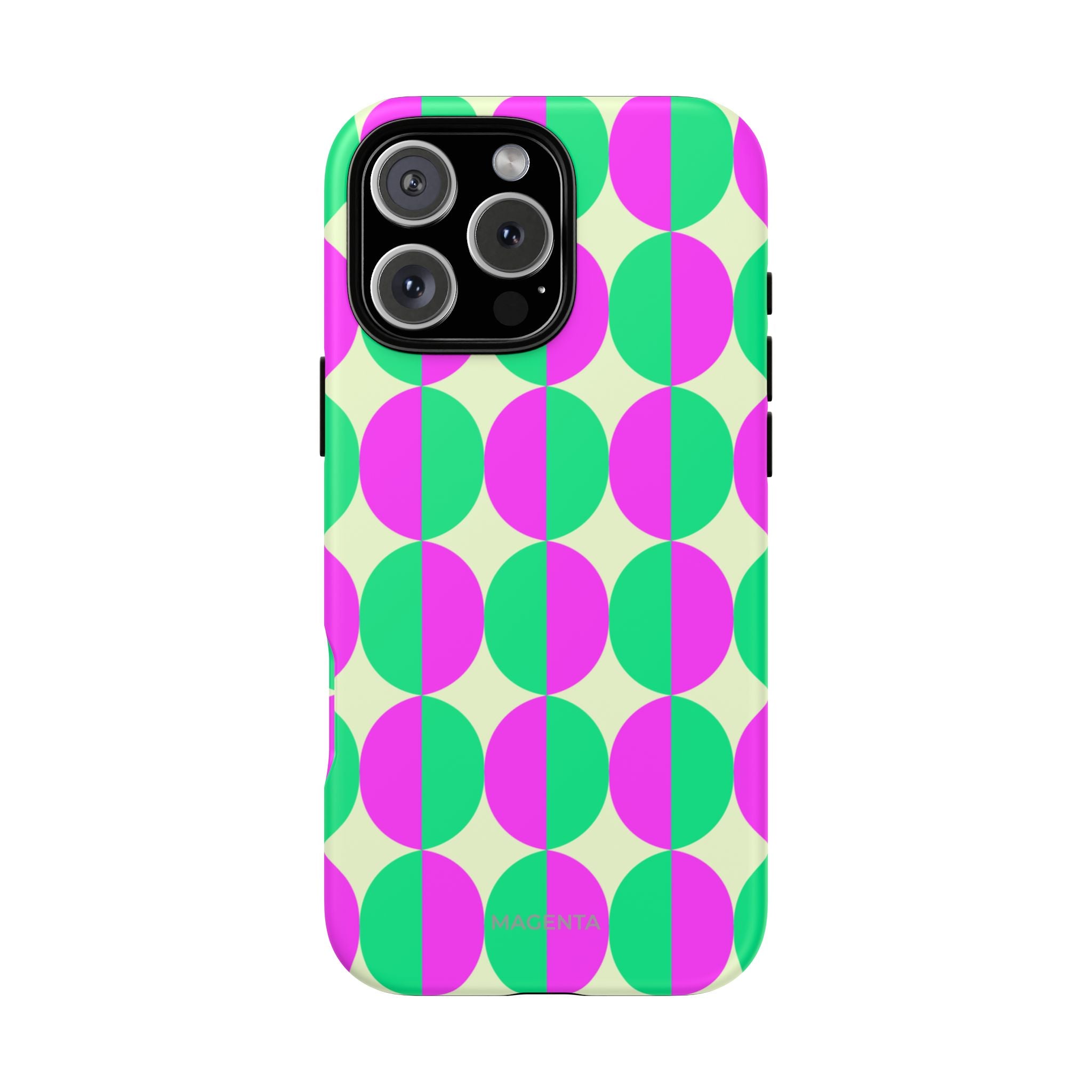 Pink Green Circle Tough Case