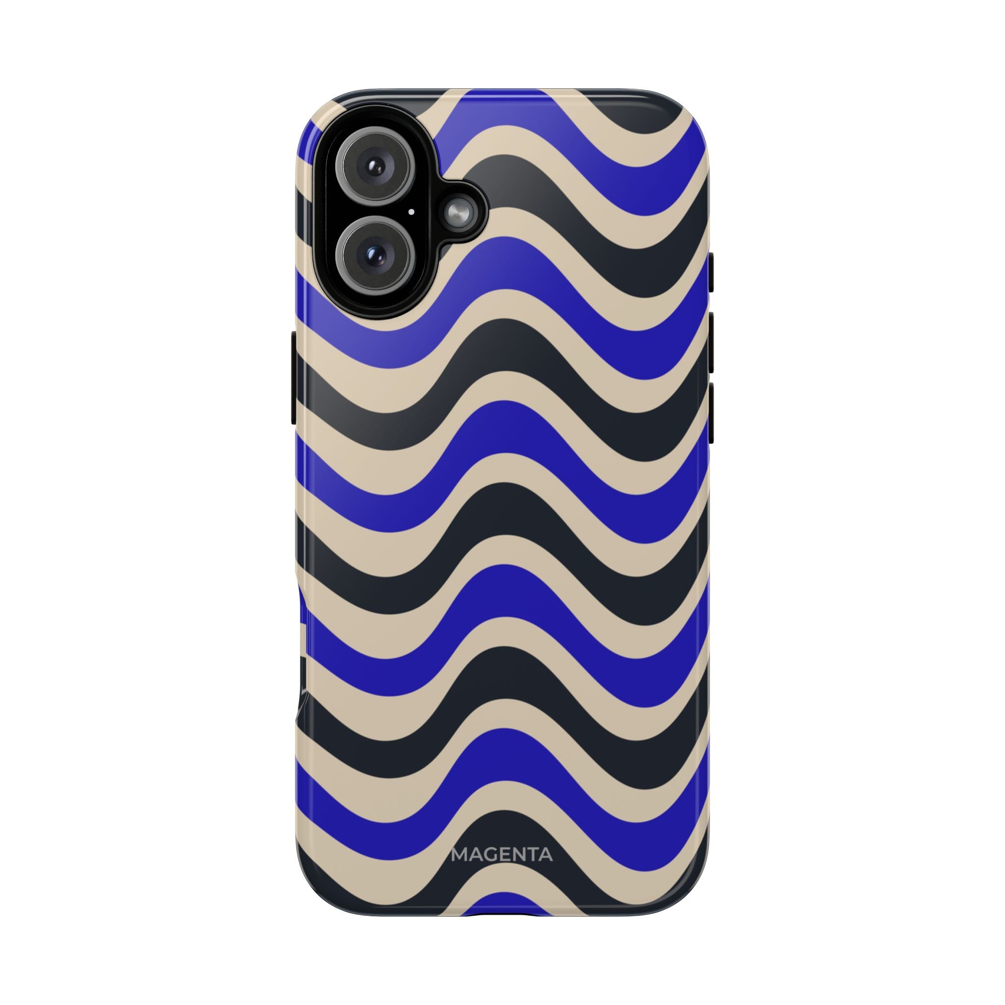 Black & Blue Waves Tough Case