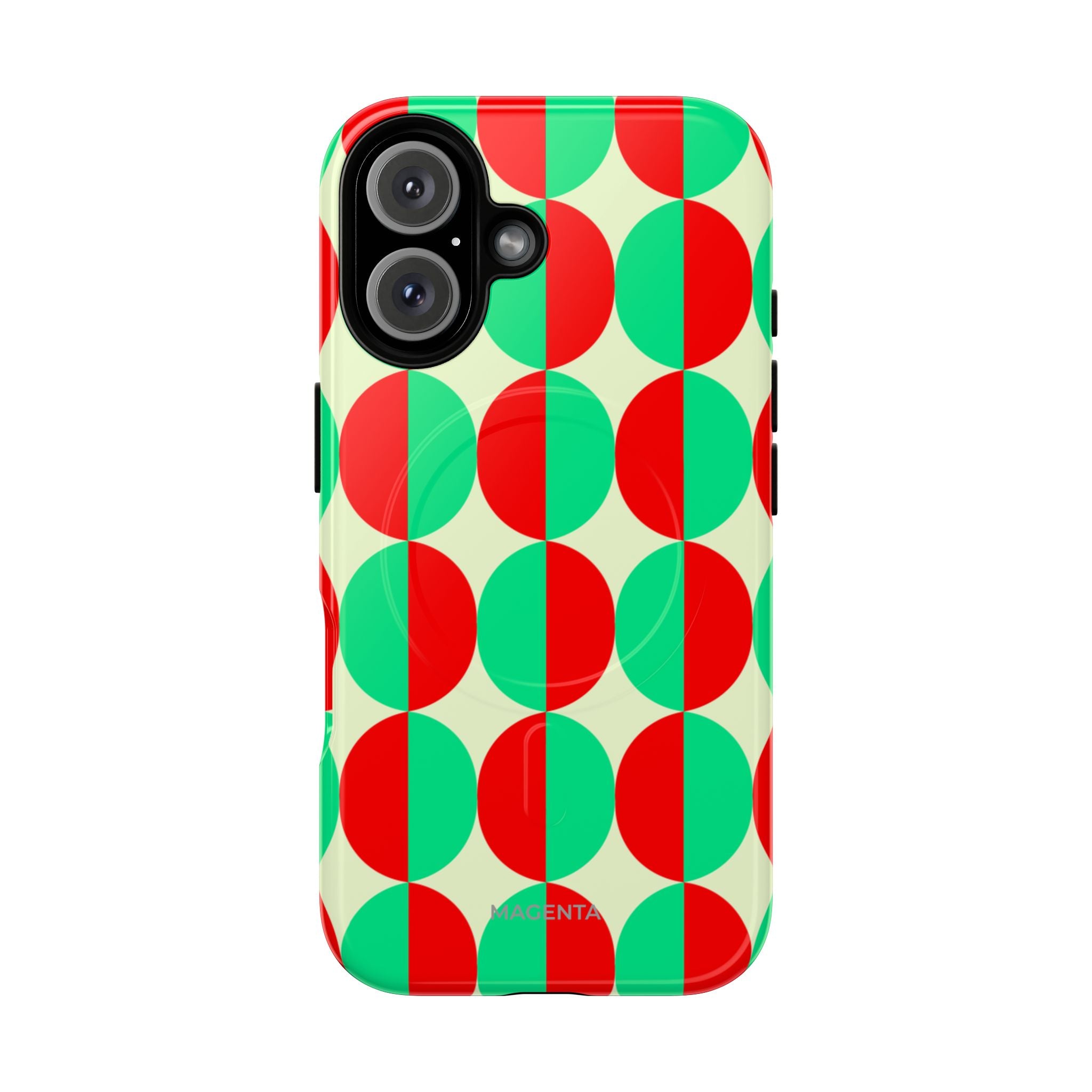 Red Green Circle Tough Mag Case