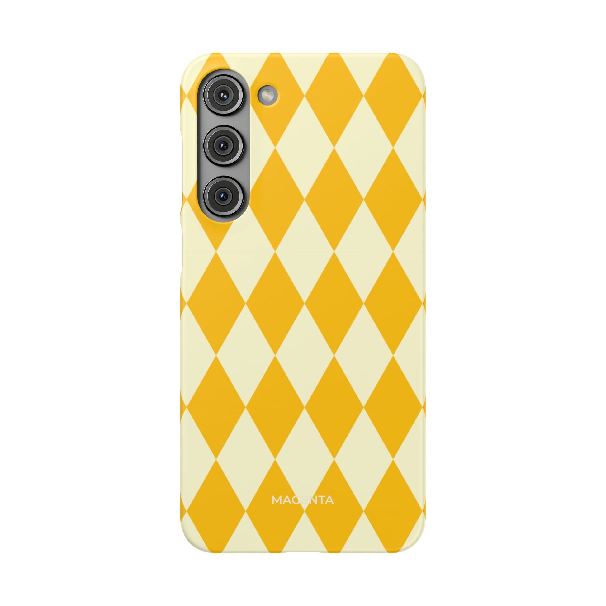 Yellow & Cream Geometric Snap Case