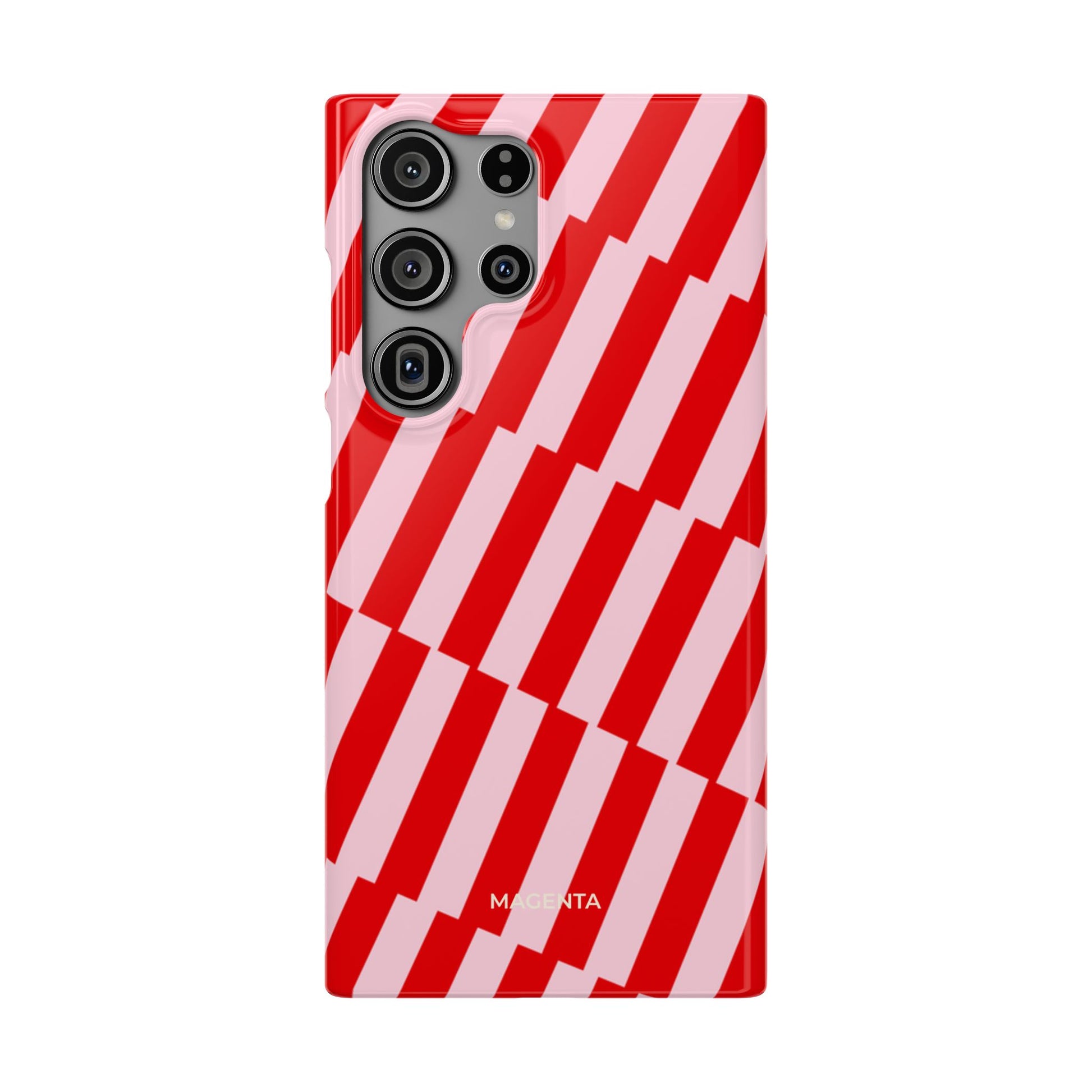 Cherry Pinstripe Snap Case