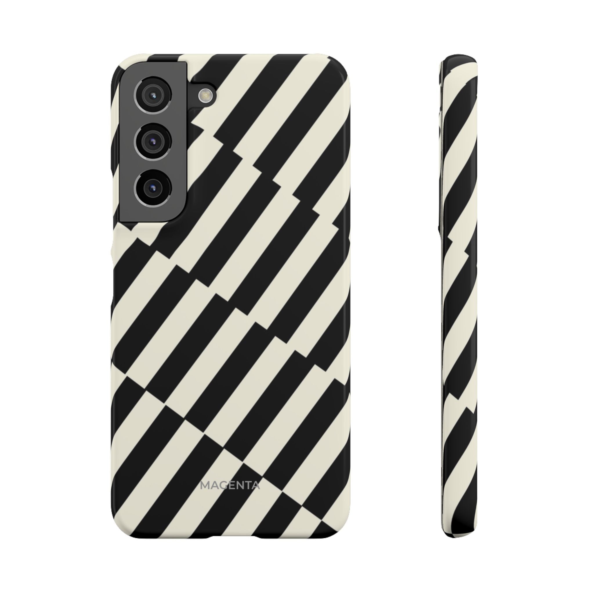 Black & White Crosswalk Snap Case