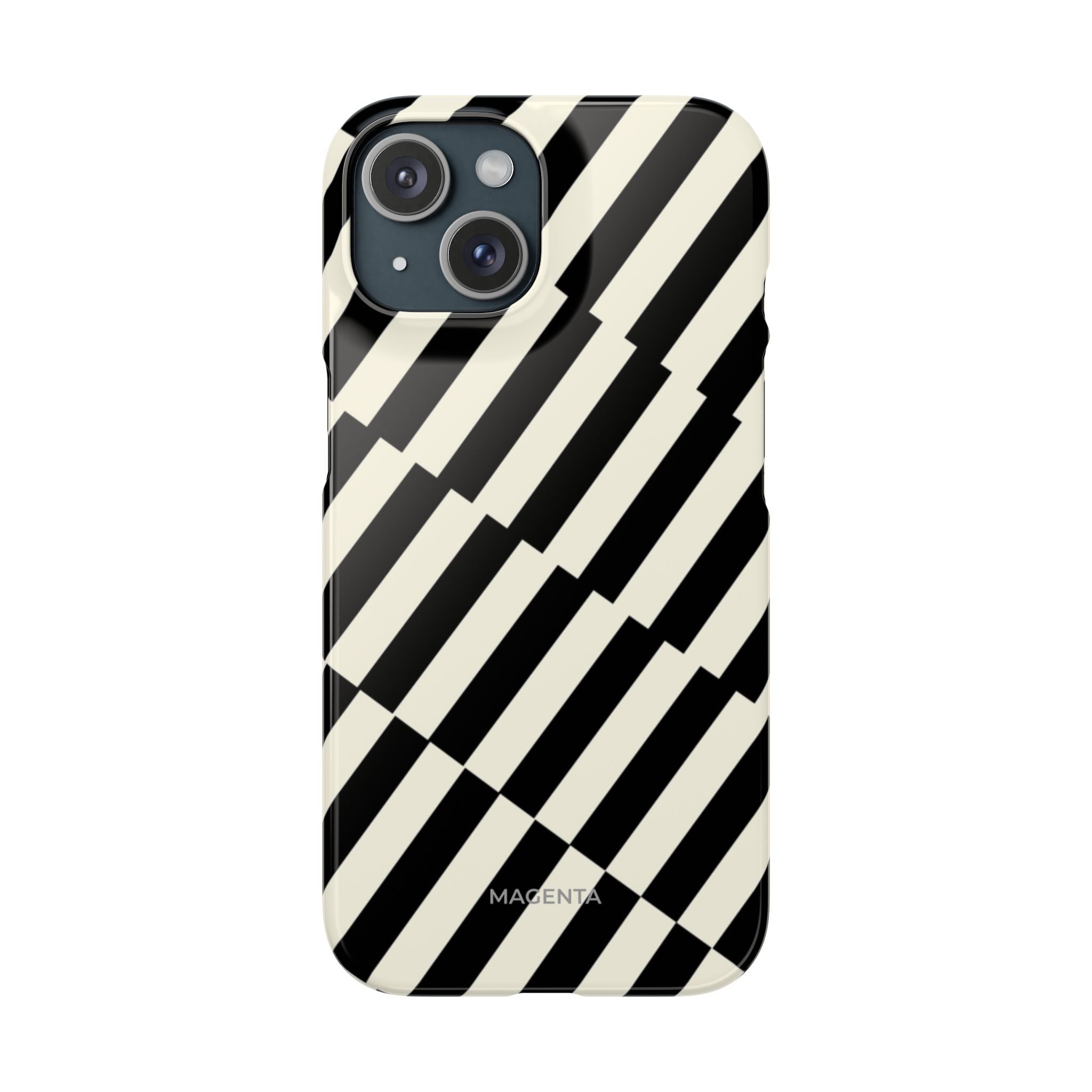 Black & White Crosswalk Snap Case