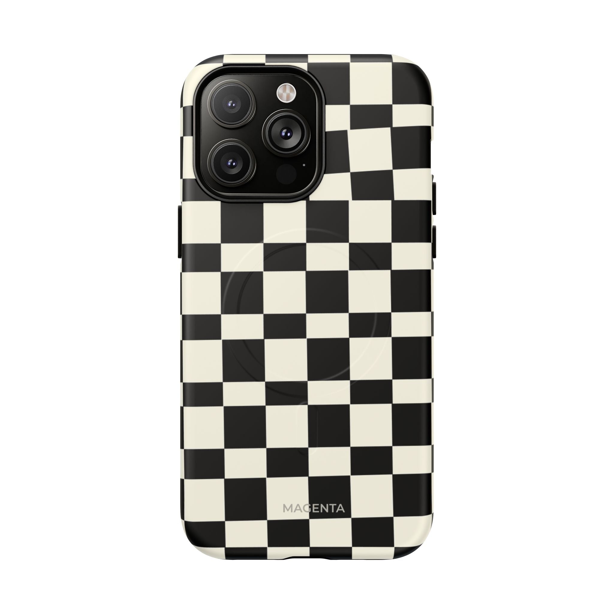Black & White Check Tough Magnetic Case