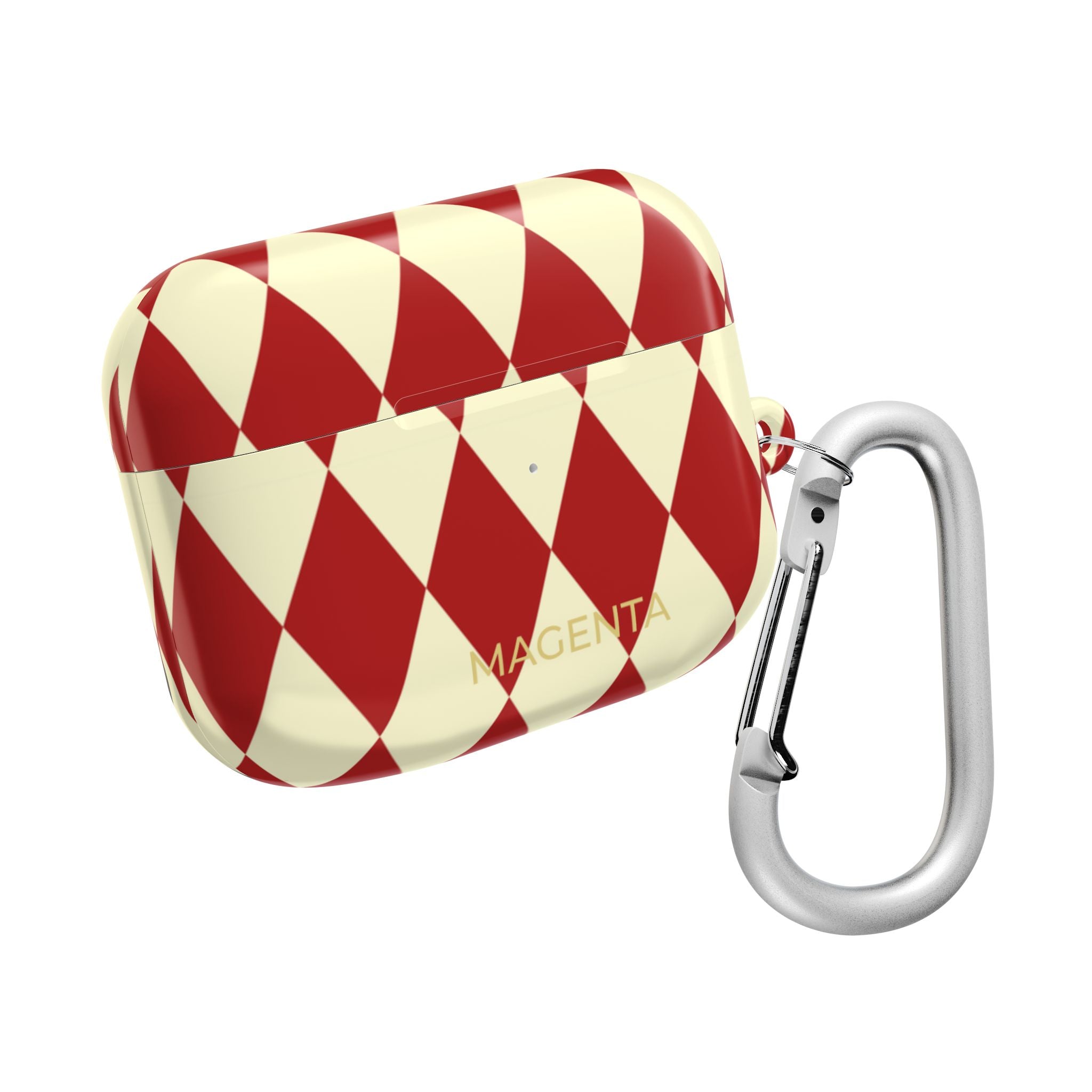 Maroon & Cream Geometric AirPods Pro Gen 1 Case