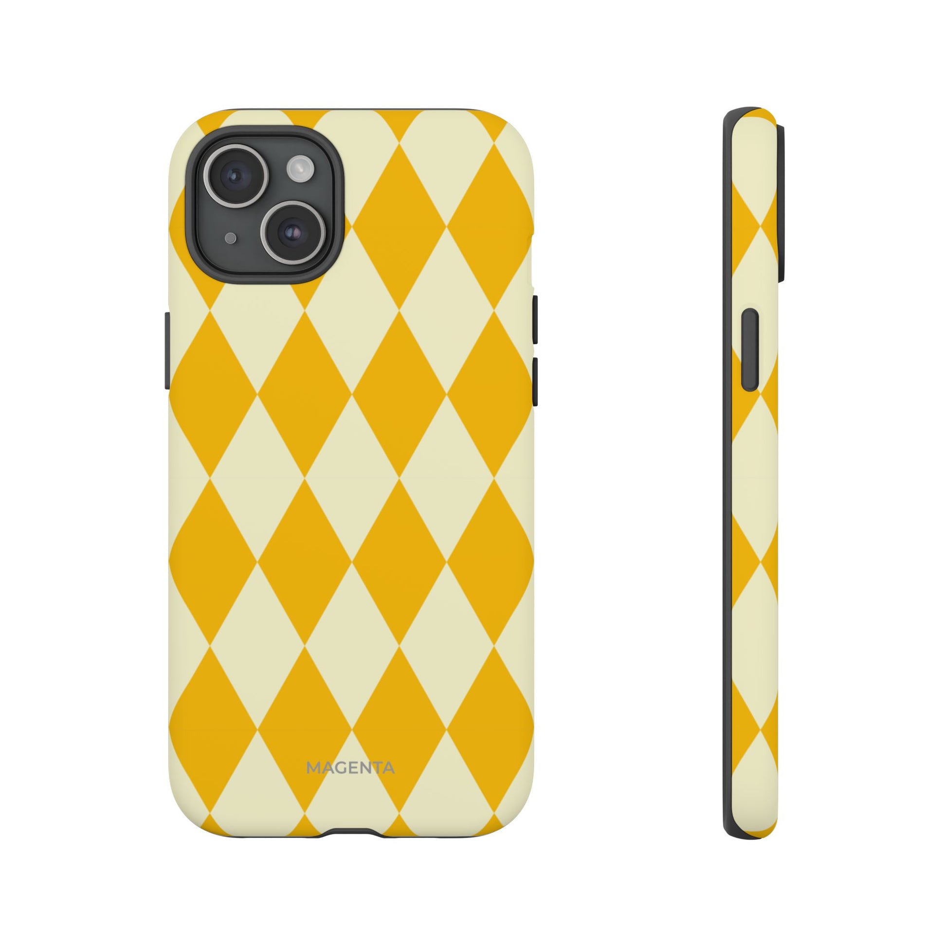 Yellow & Cream Geometric Tough Case