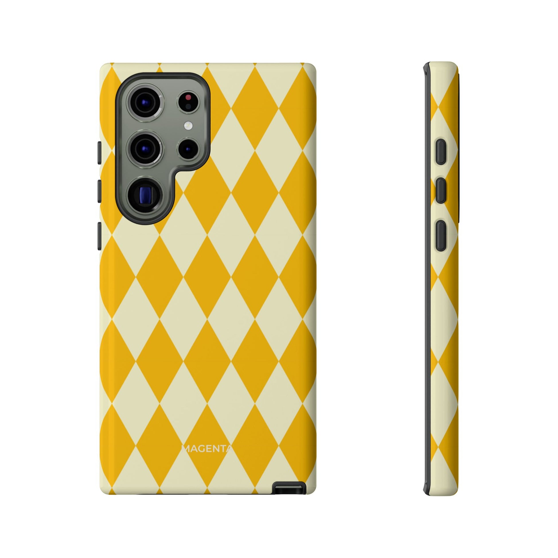 Yellow & Cream Geometric Tough Case