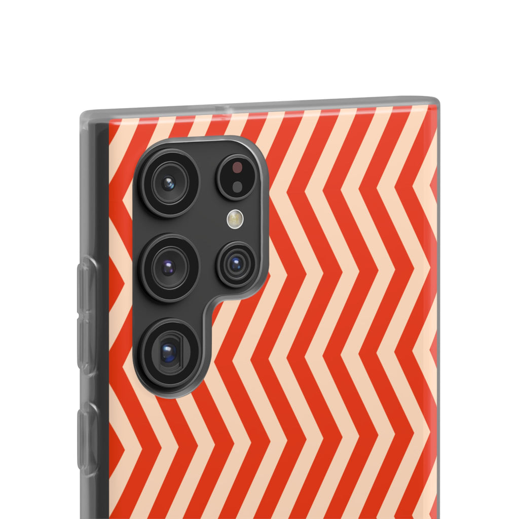 Red Zig Zag Flexi Case