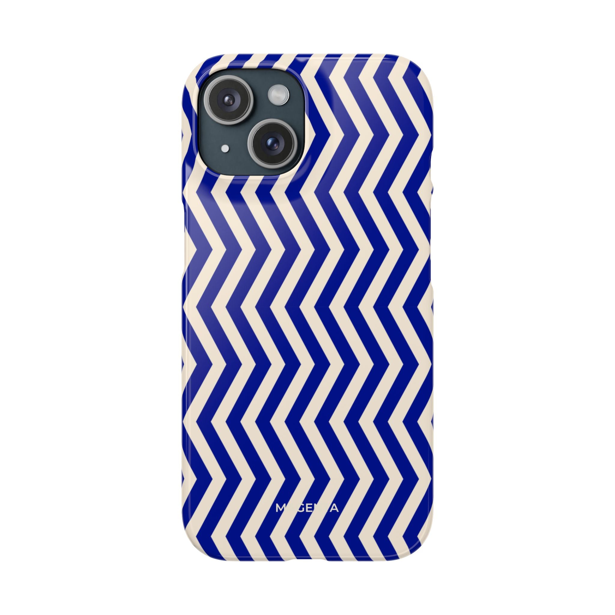 Blue Chevron Snap Case